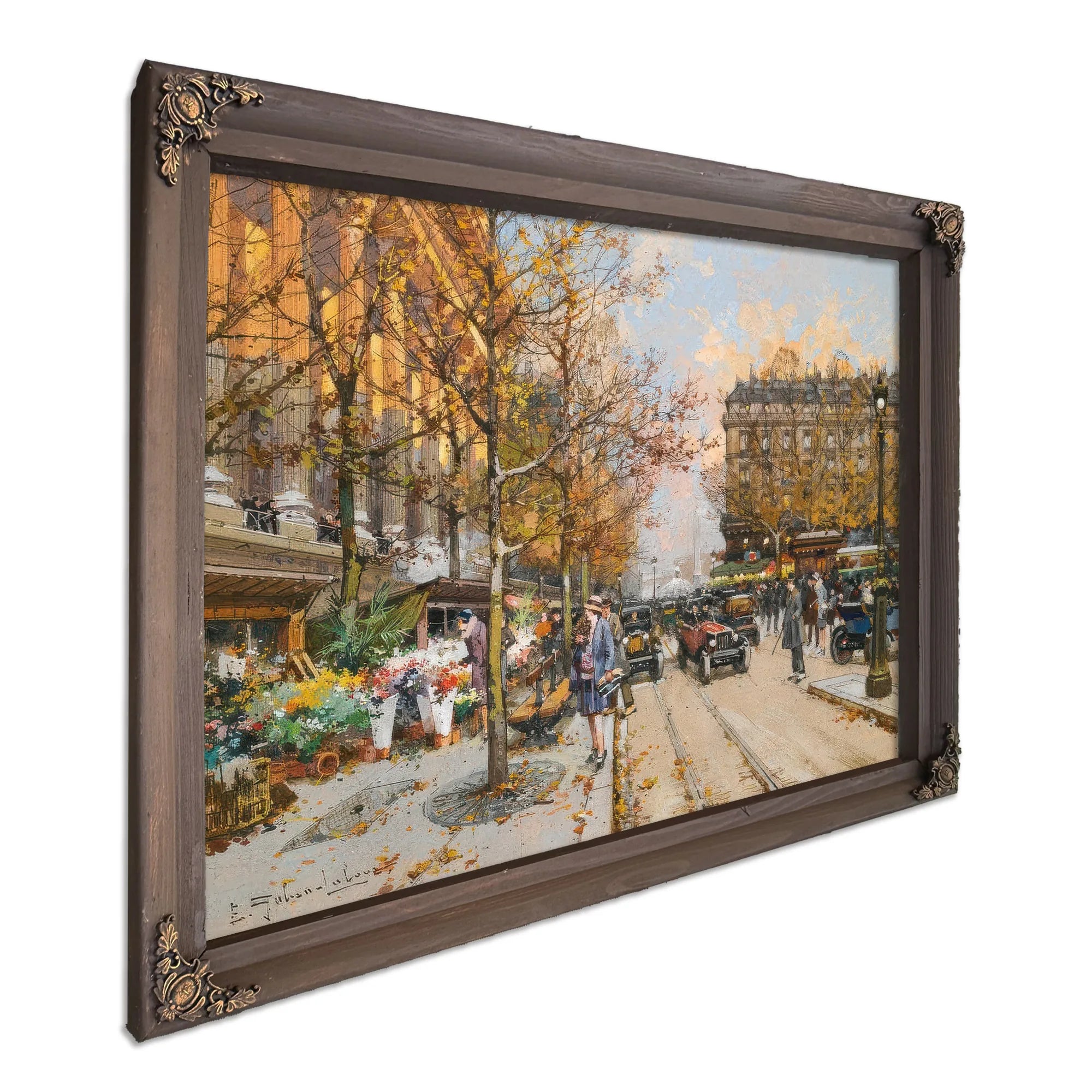 Place De La Madeleine By Eugene Galien Laloue Fine Art Print