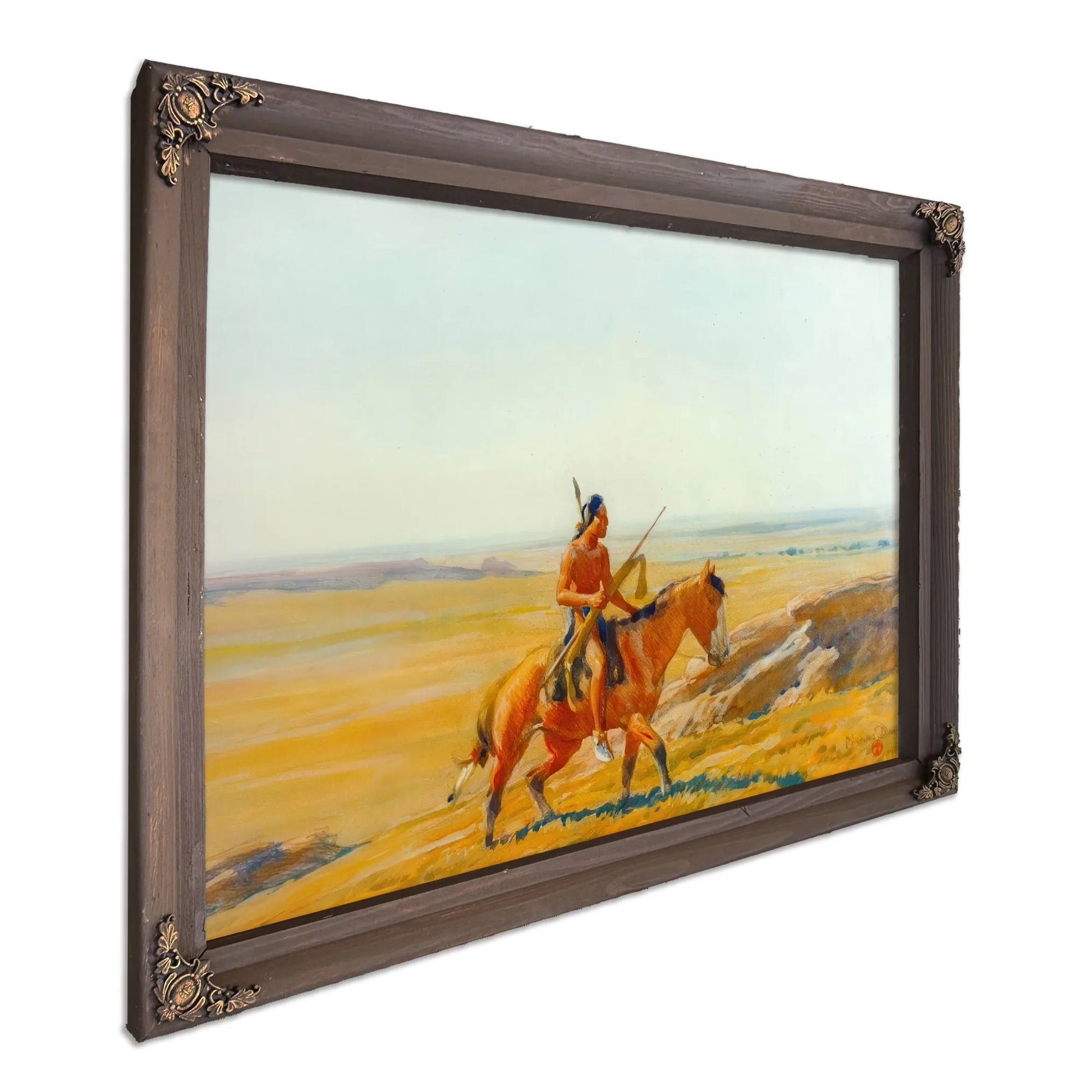 The Lone Warrior By Maynard Dixon Fine Art Print