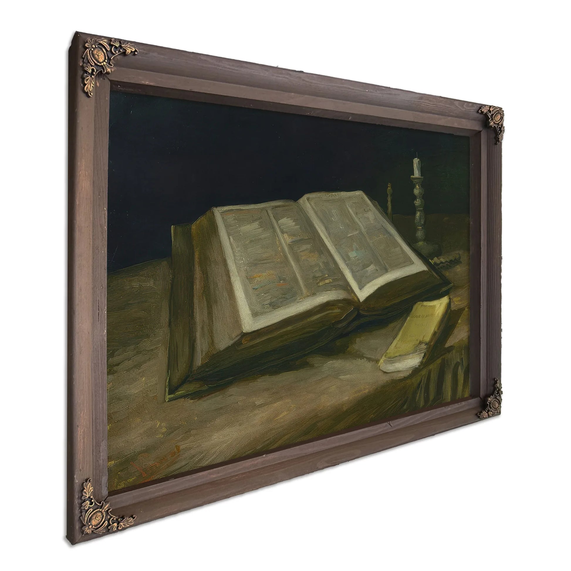 Still Life With Bible By Vincent Van Gogh Fine Art Print