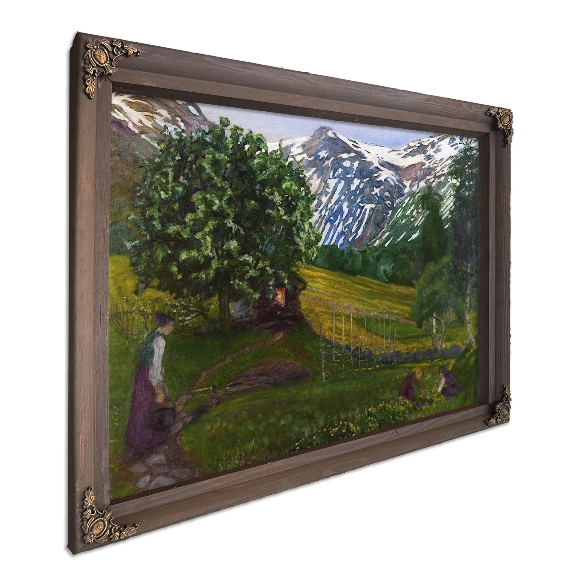Spring Evening In The Forge Garden By Nicolai Astrup Fine Art Print