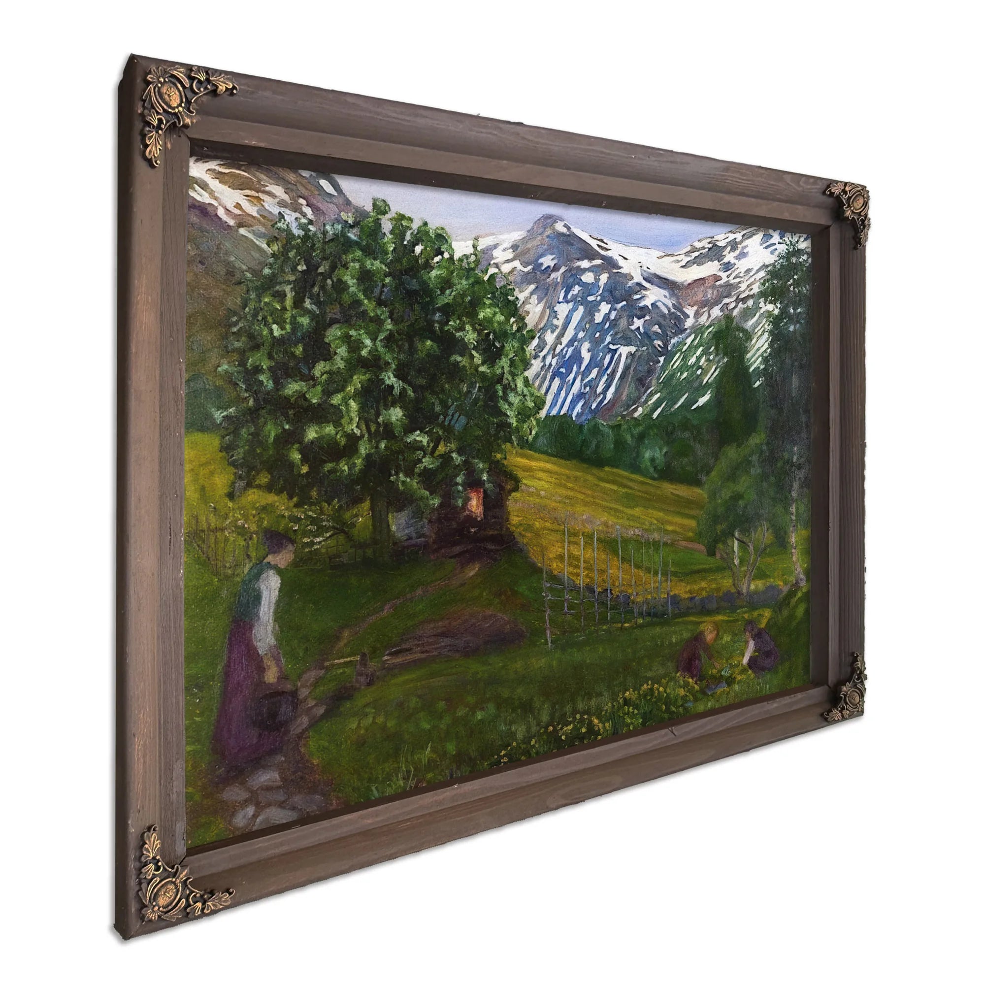 Spring Evening In The Forge Garden By Nicolai Astrup Fine Art Print