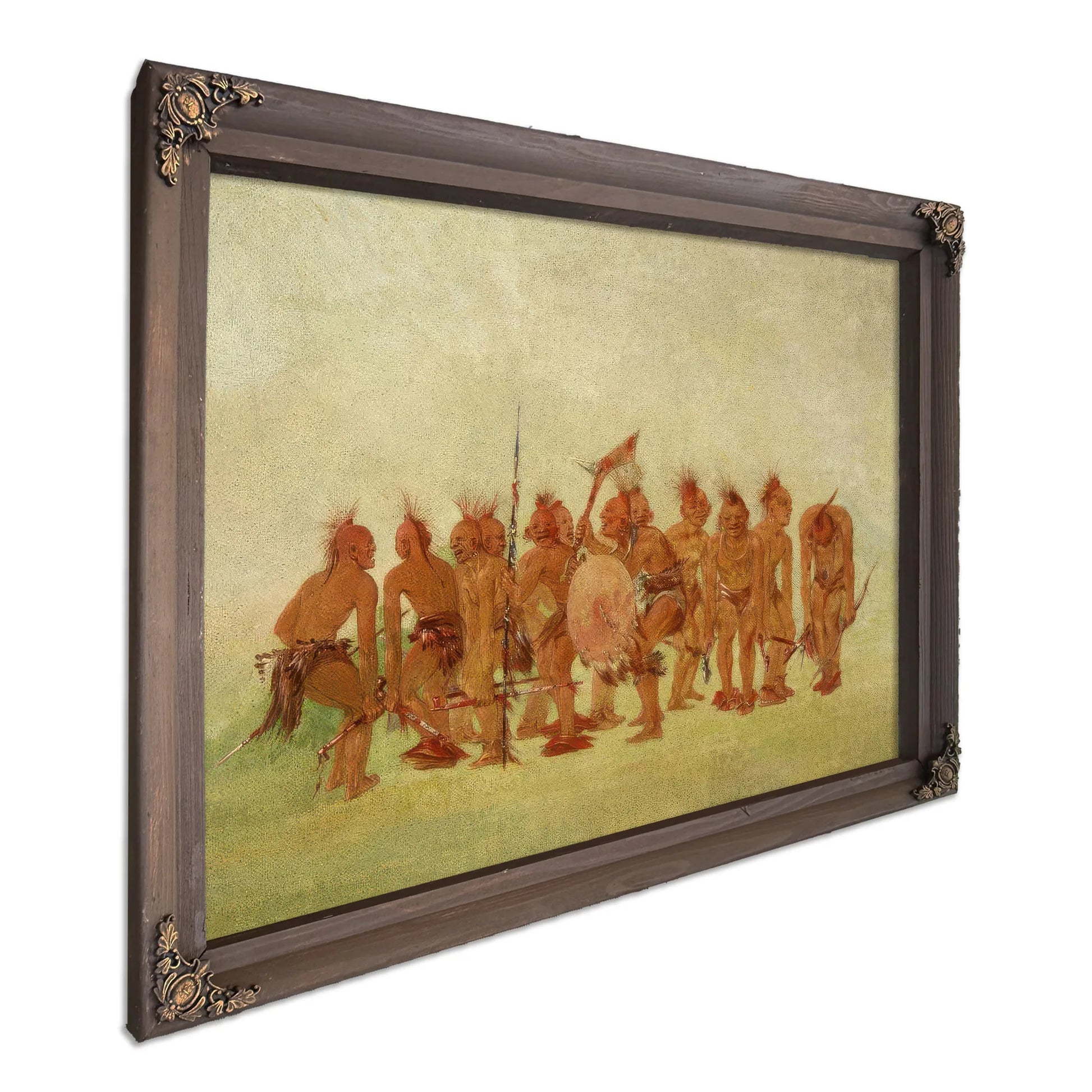 Begging Dance, Sauk And Fox By George Catlin Fine Art Print