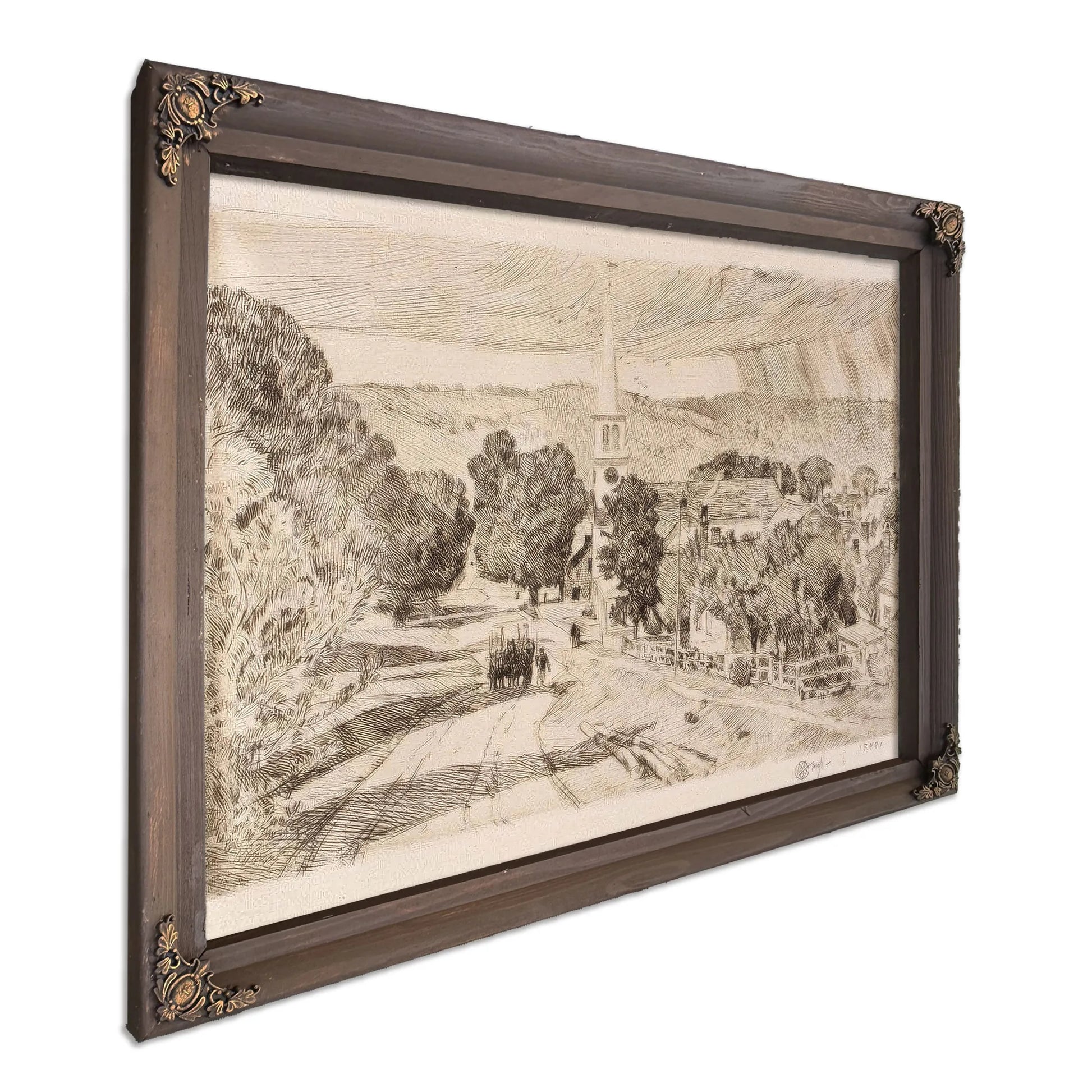 The Vermont Village (Peacham) By Childe Hassam Fine Art Print