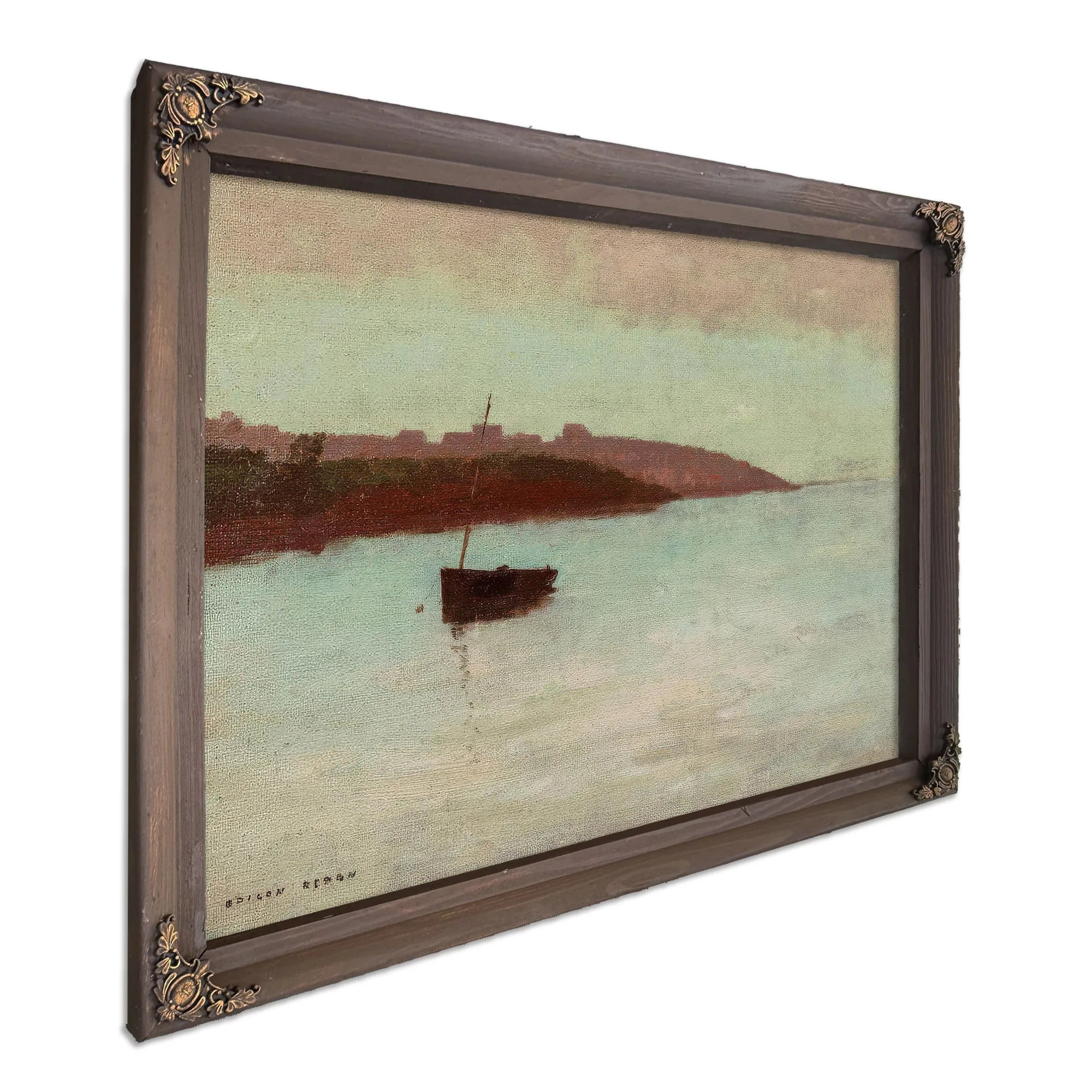 Fishing Boat By Odilon Redon Fine Art Print
