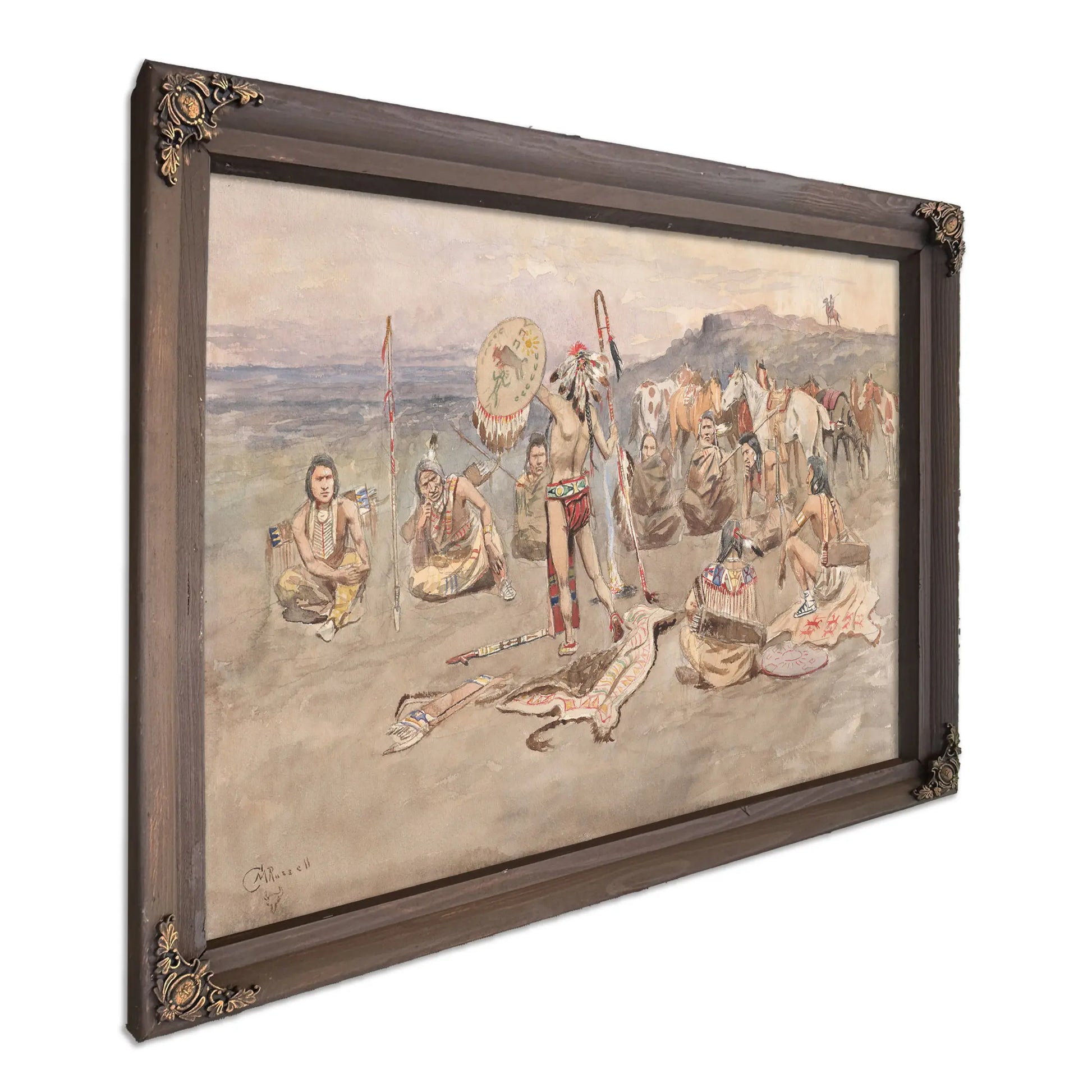 War Council by Charles Marion Russell