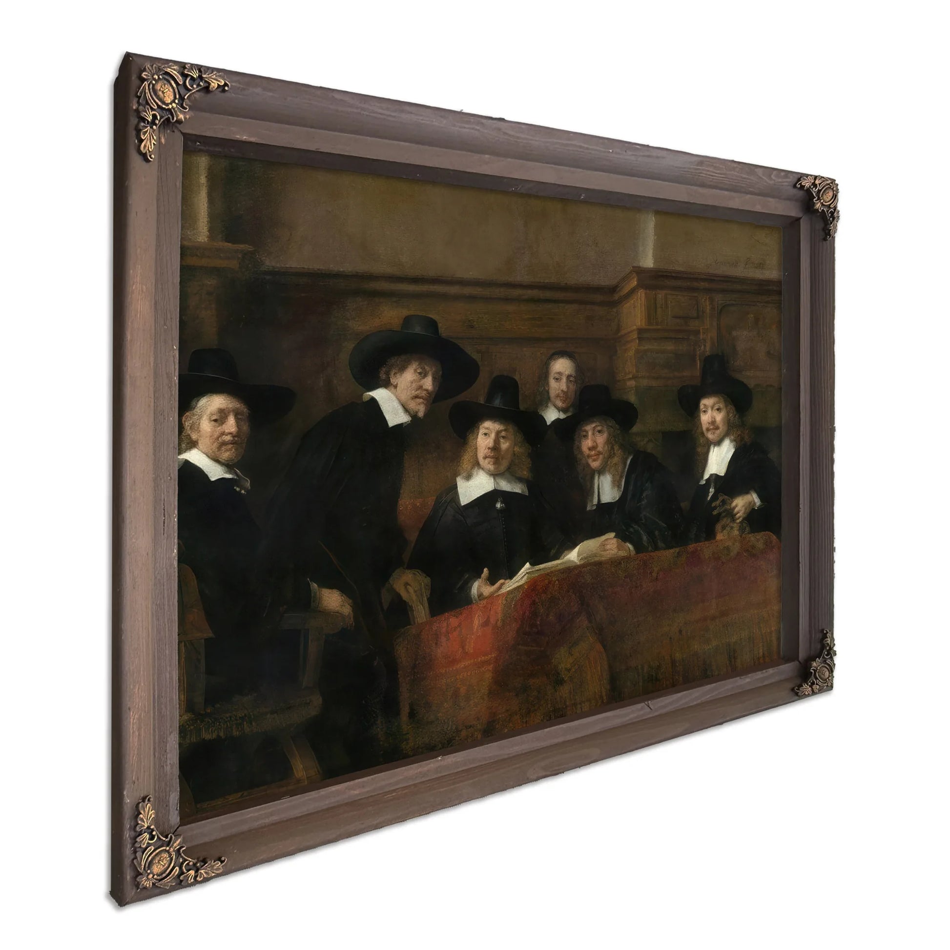 The Syndics The Sampling Officials (Wardens) Of The Amsterdam Drapers By Rembrandt Fine Art Print