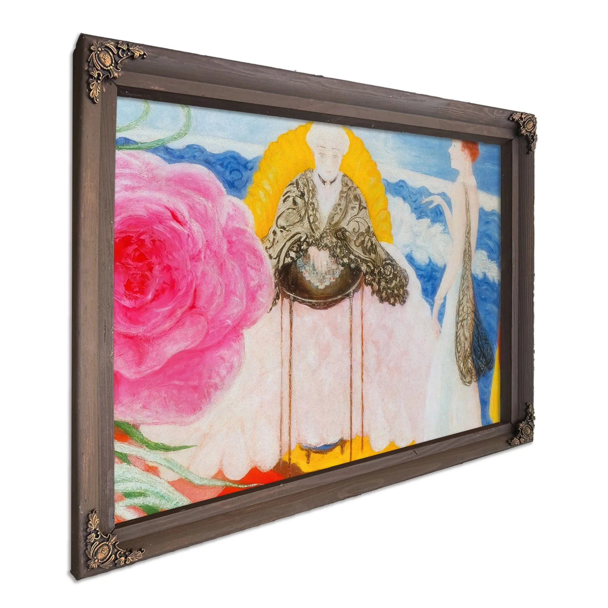 Rosetta Mother And Carrie Family Portrait By Florine Stettheimer Fine Art Print