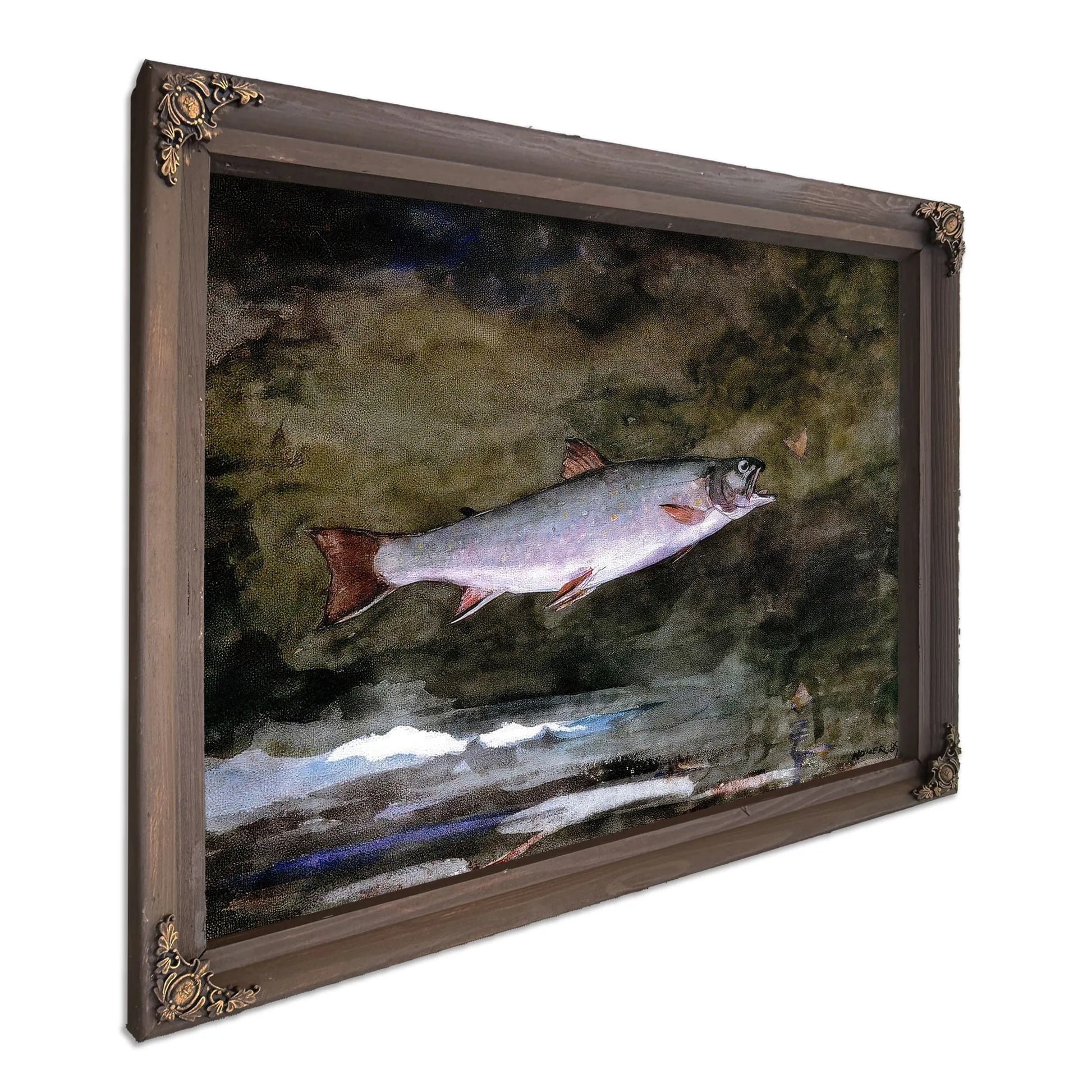 Leaping Trout By Winslow Homer Fine Art Print