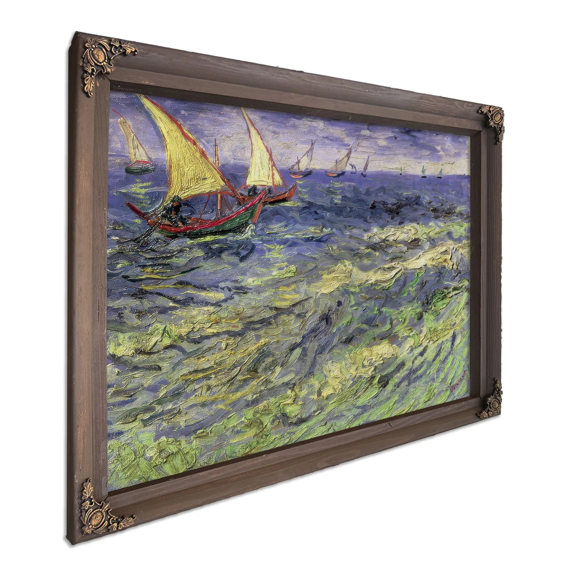 Seascape At Saintes Maries (View Of Mediterranean) By Vincent Van Gogh Fine Art Print