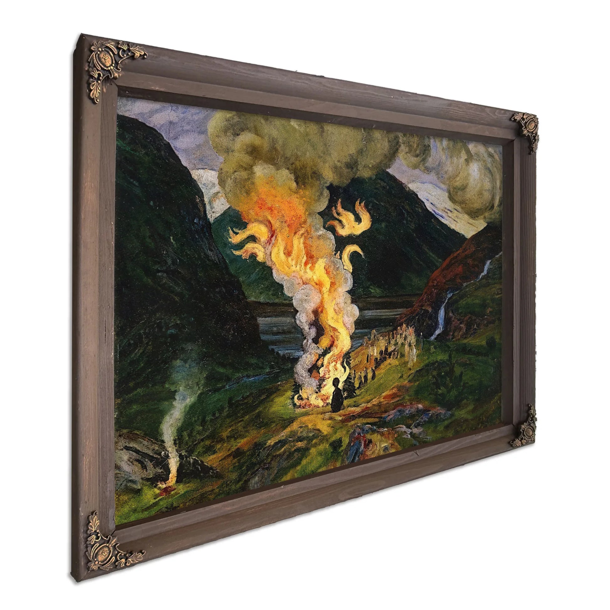 Midsummer Eve Bonfire 4 By Nicolai Astrup Fine Art Print