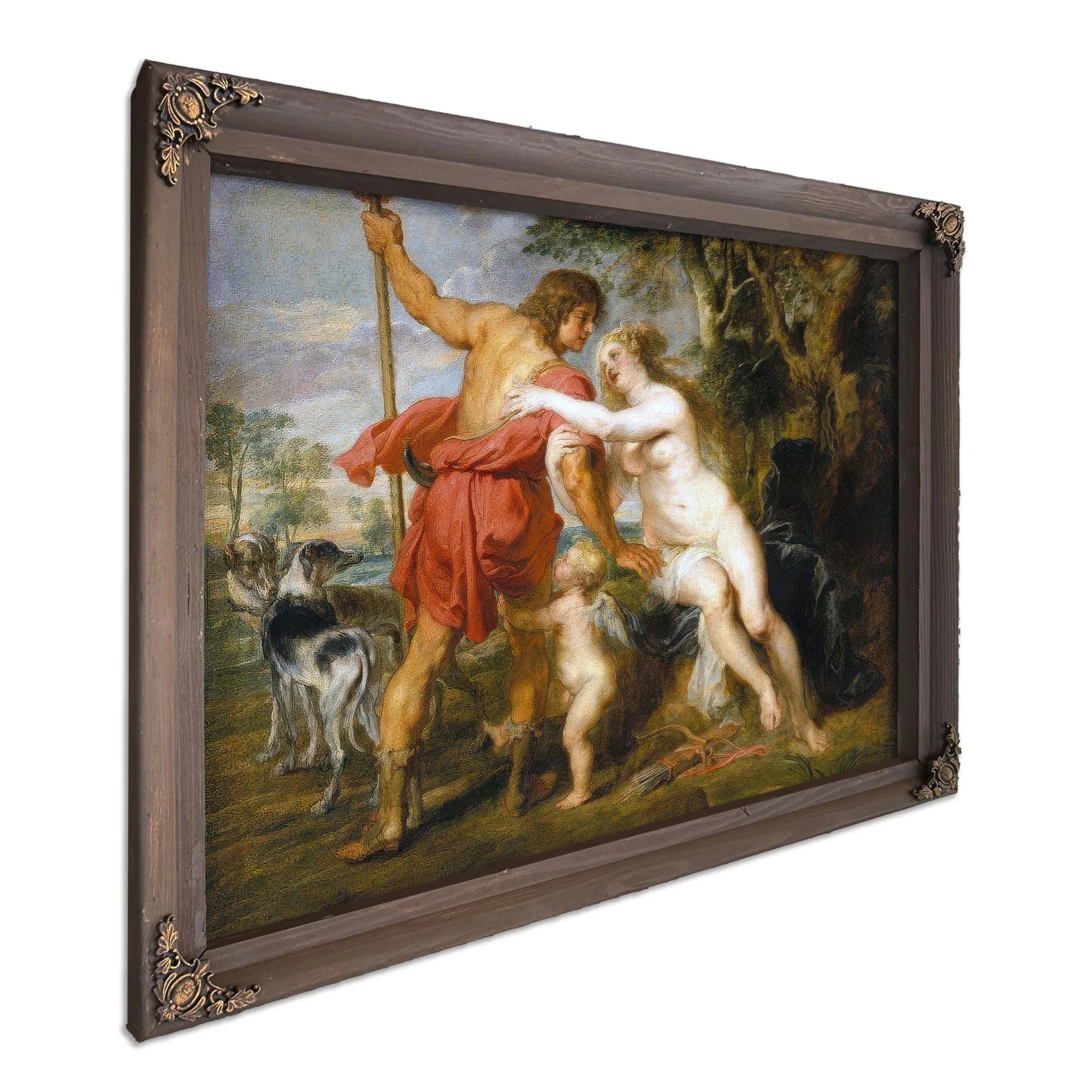 Venus And Adonis By Peter Paul Rubens Fine Art Print