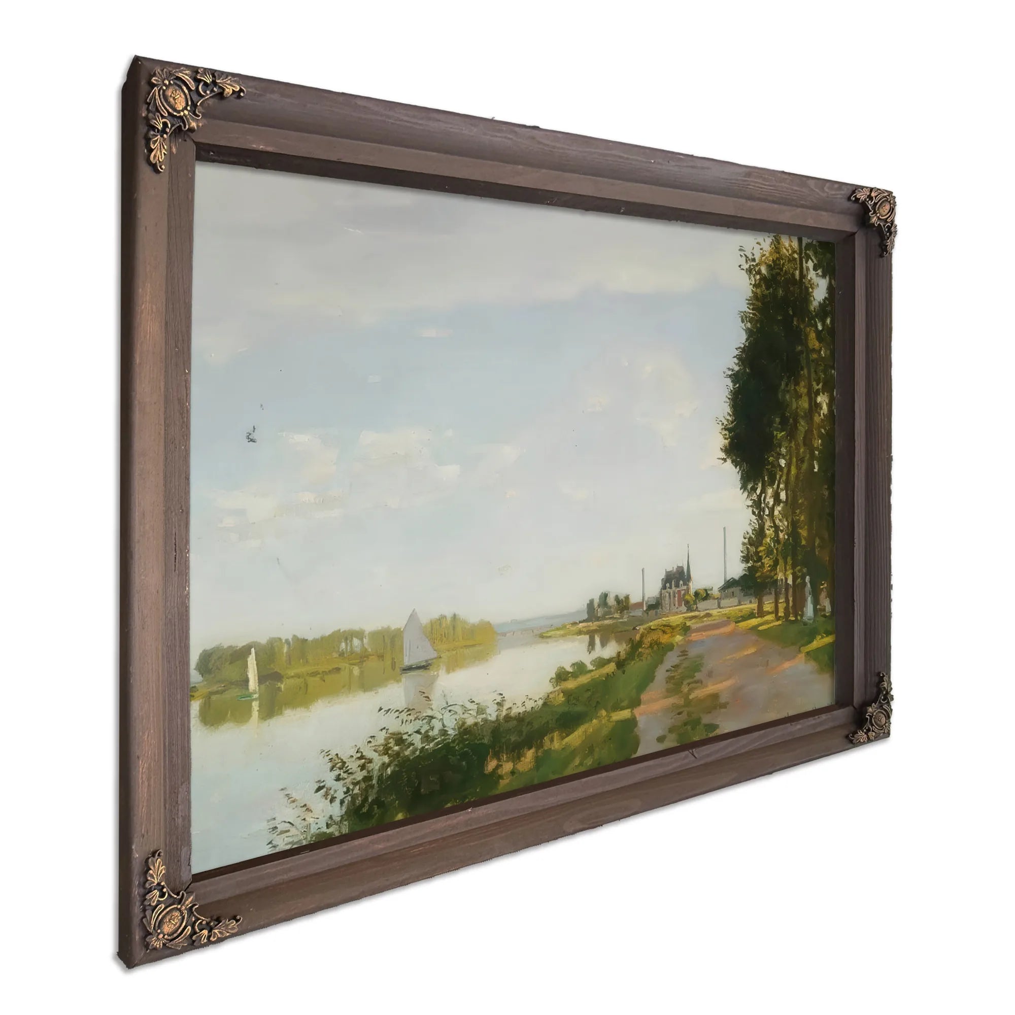 Riverside Path At Argenteuil By Claude Monet Fine Art Print