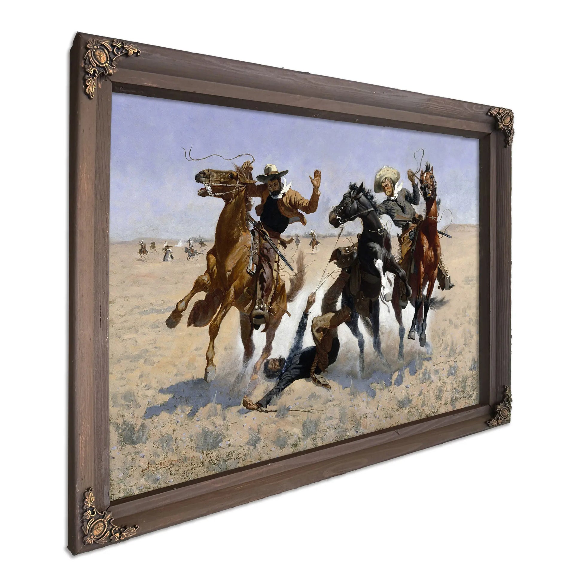 Aiding A Comrade by Frederic Remington