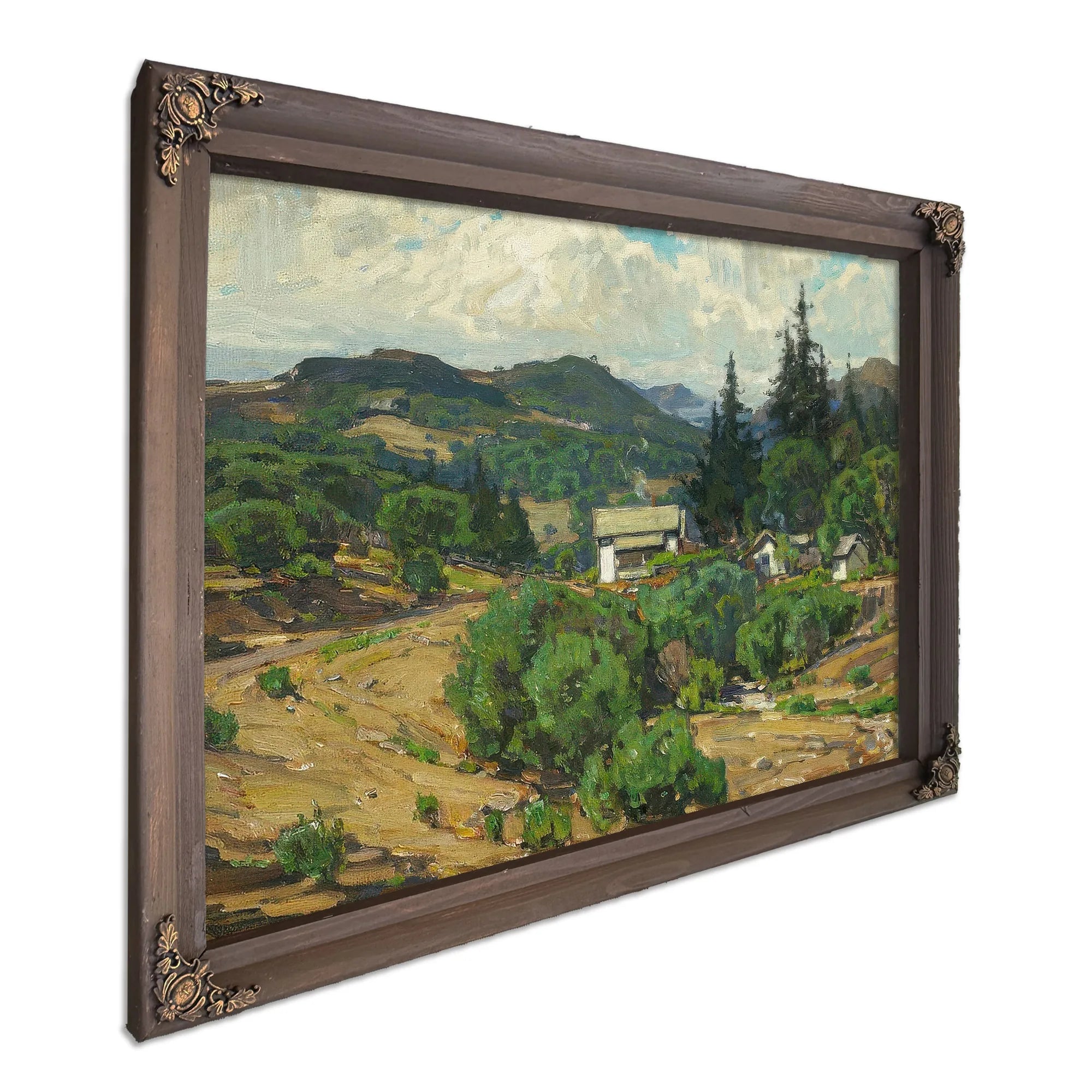 Houses In The Mountains (Resort) 1926 By William Wendt Fine Art Print