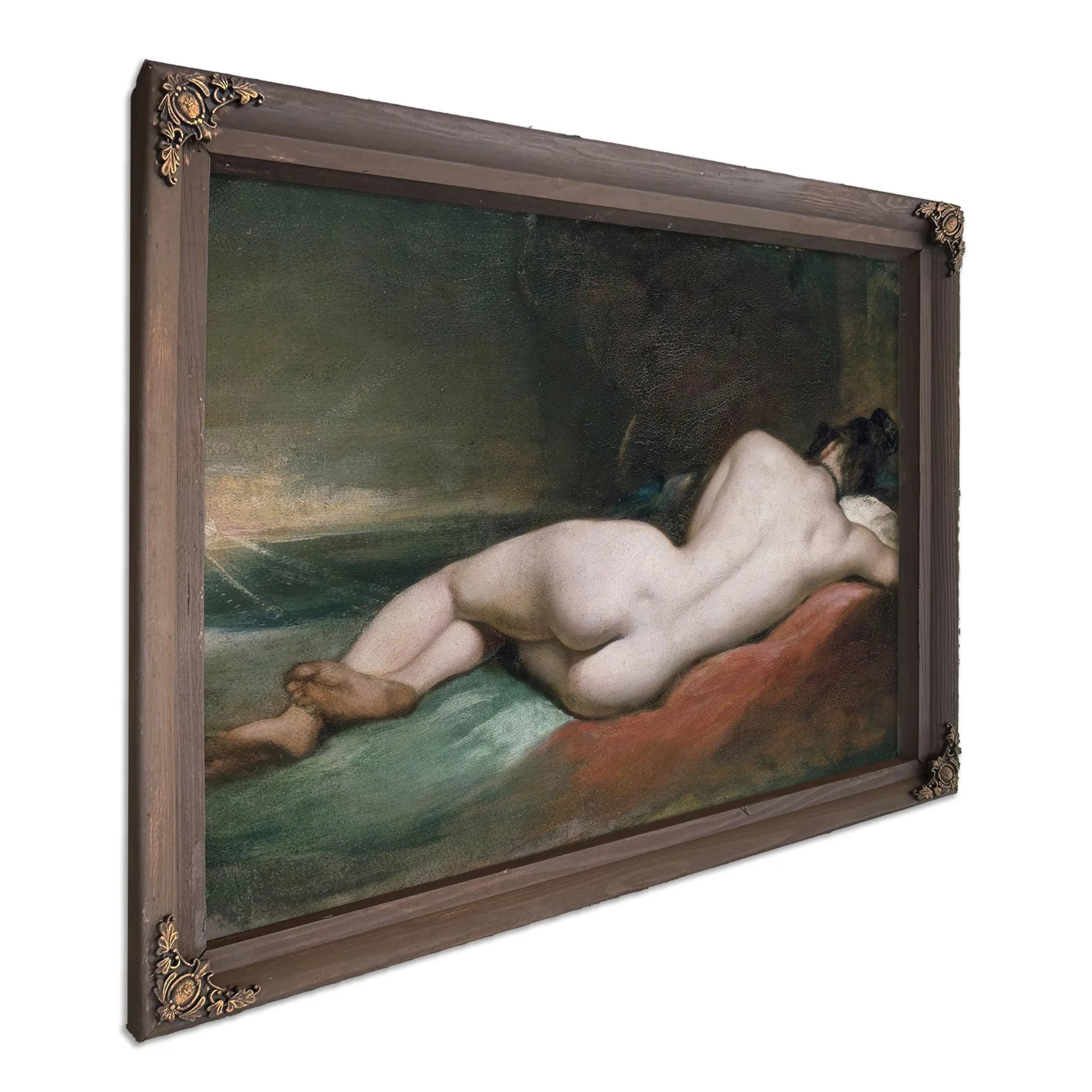 Nude Woman Reclining By William Etty Fine Art Print