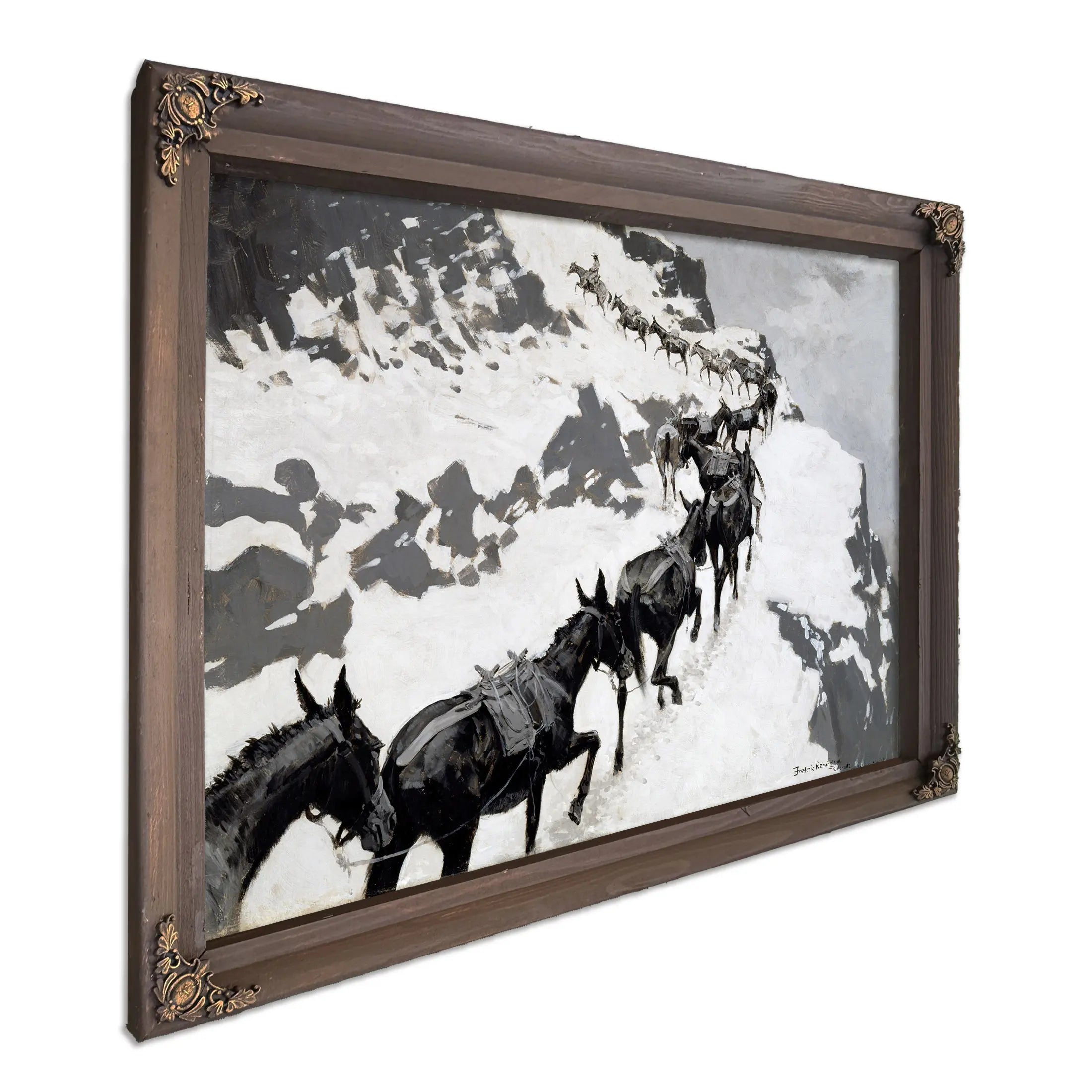 The Mule Pack by Frederic Remington