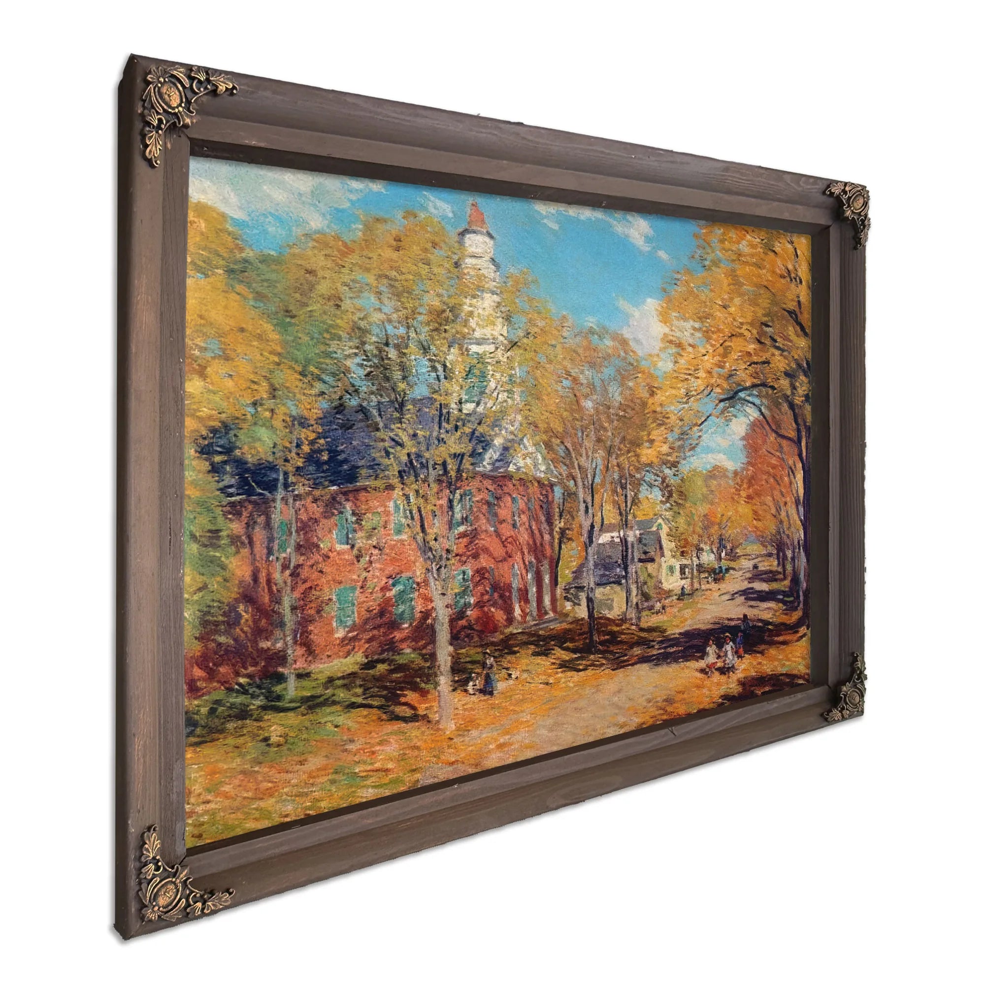 October Morning Deerfield By Charles Marion Russell Fine Art Print