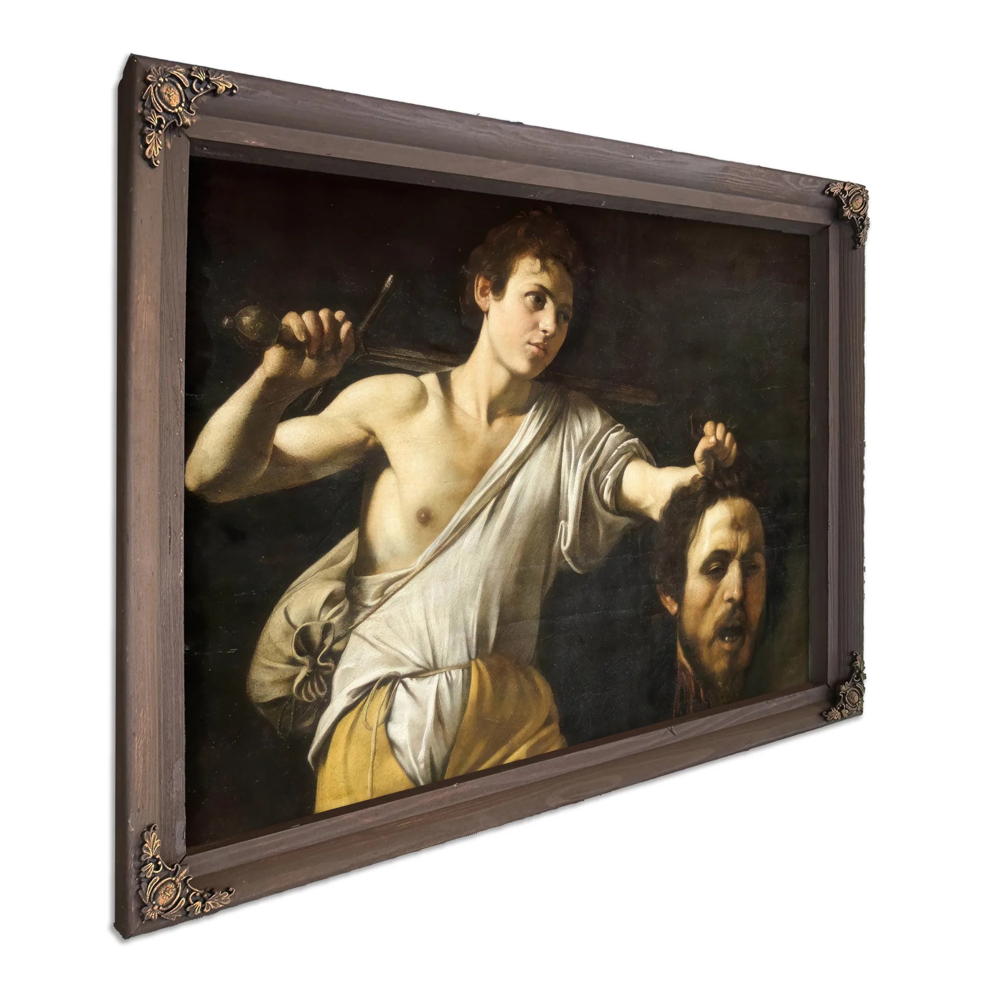 David With The Head Of Goliath By Caravaggio Fine Art Print