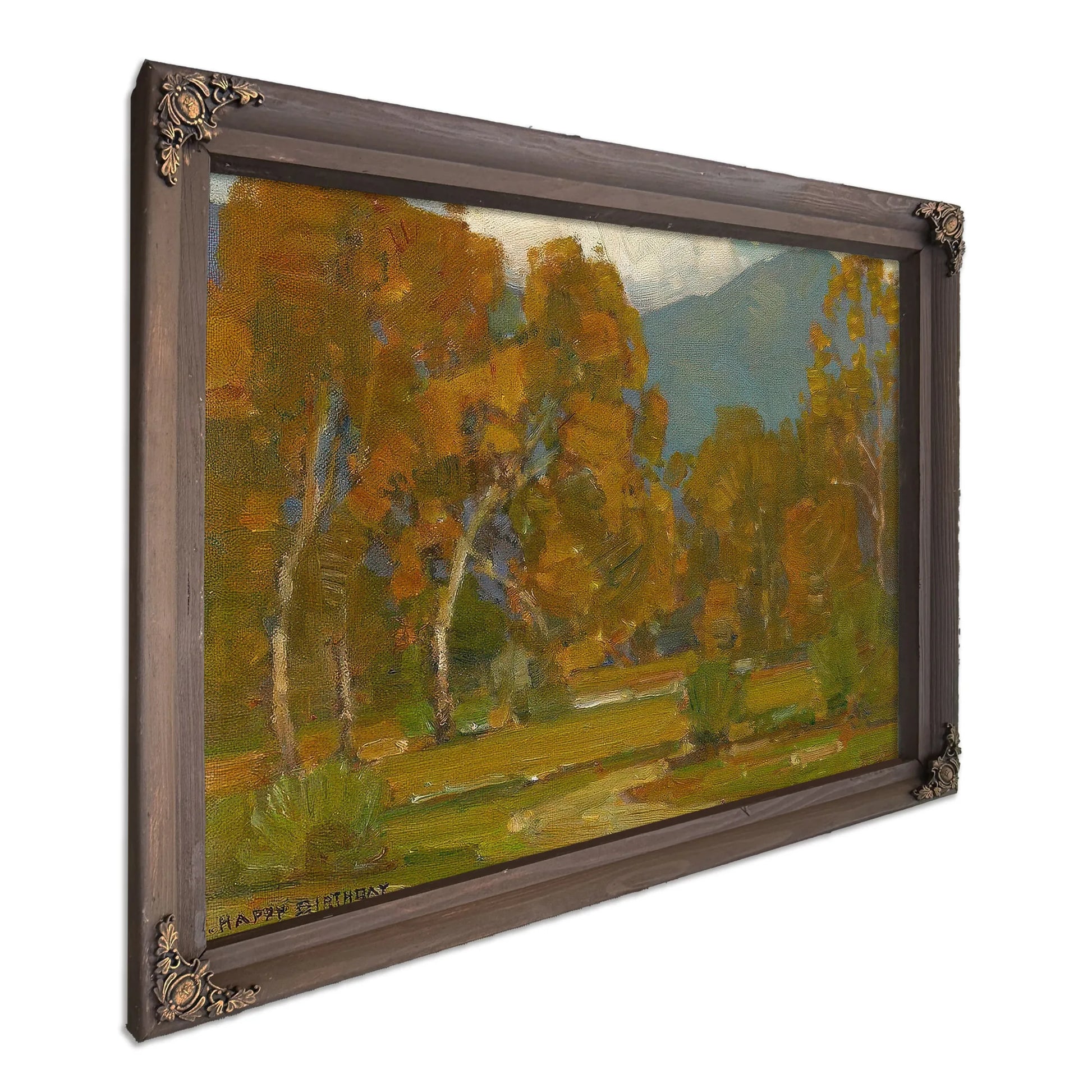 Inscribed Dated And Signed 'Happy Birthday To Alice Fullerton 1941 William Wendt' (Lower Left) By William Wendt Fine Art Print
