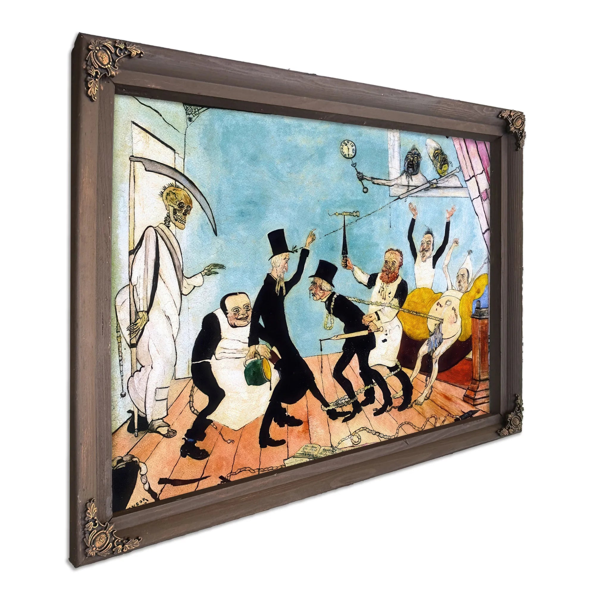 The Bad Doctors By James Ensor Fine Art Print