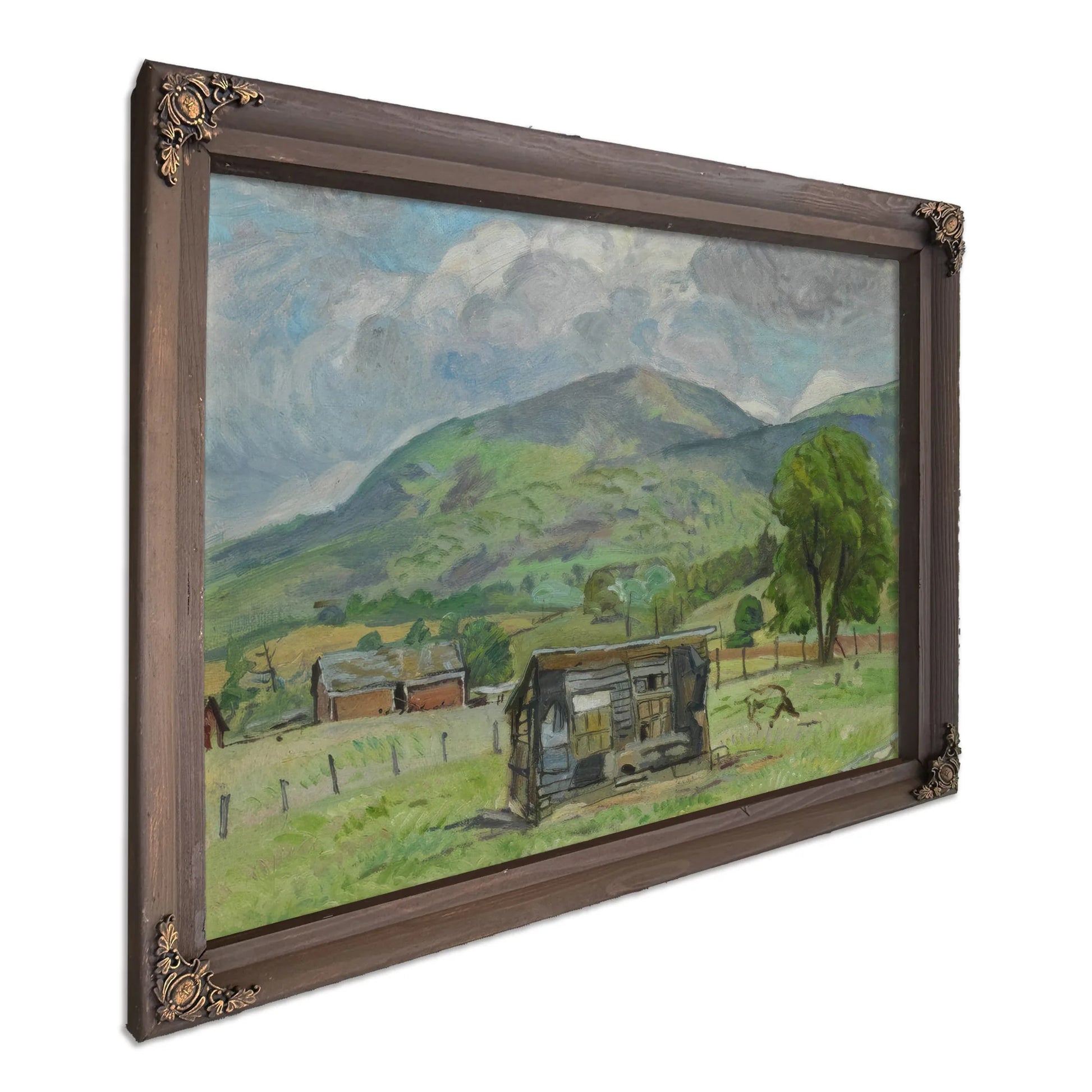 Shack Jump Mountain [Rockbridge Baths] By Pierre Daura Fine Art Print