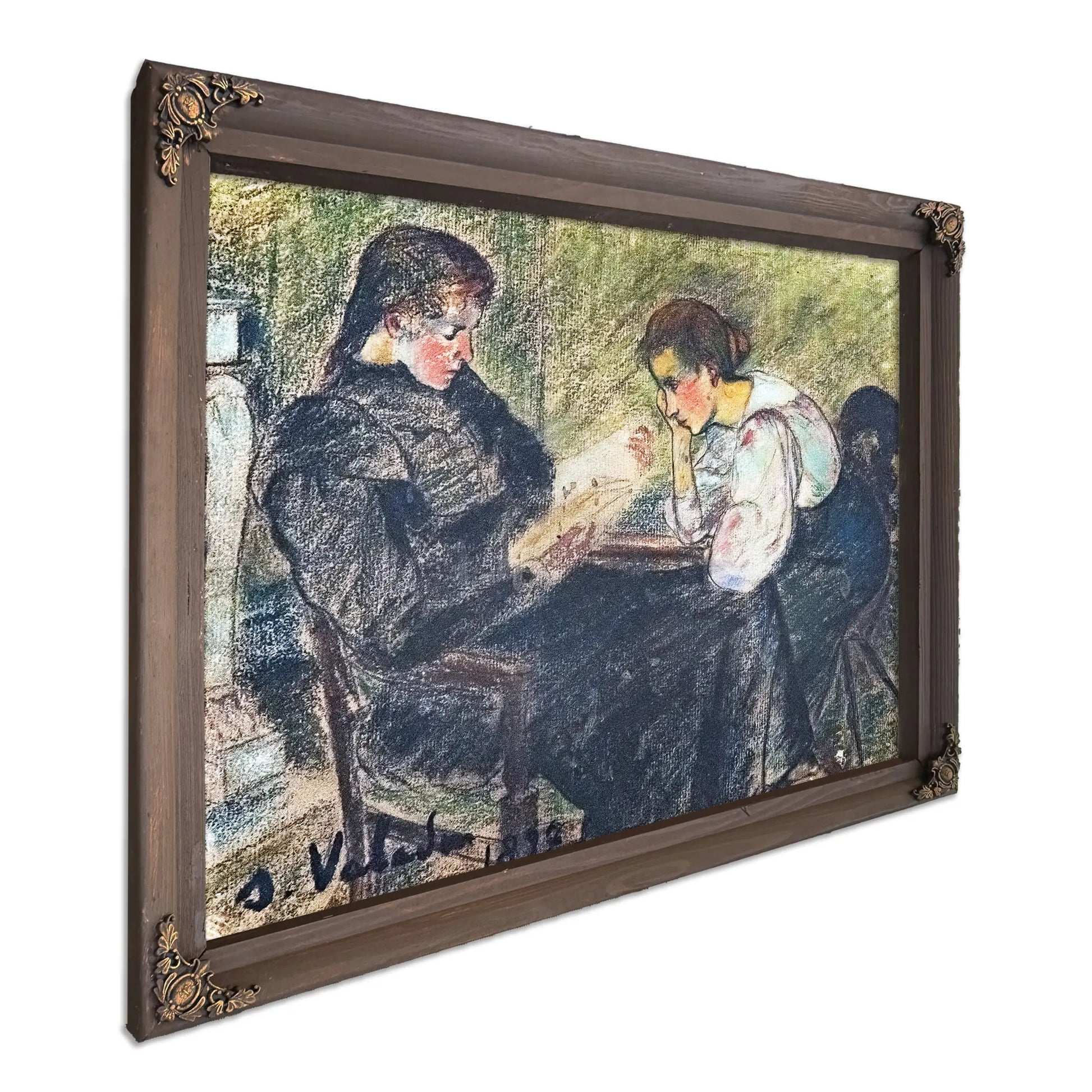 Deux Femmes Assises 1897 by Suzanne Valadon
