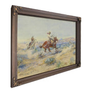 Roping A Wolf By Charles Marion Russell Fine Art Print