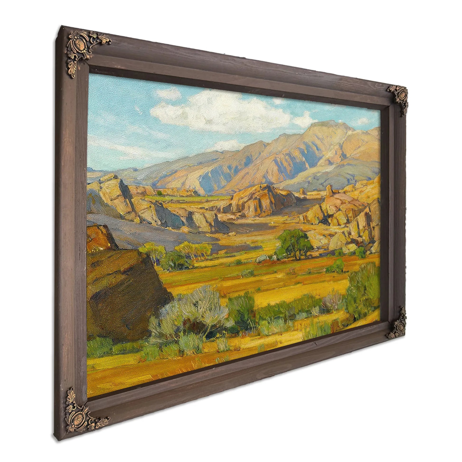 Rocky Desert Mountains By William Wendt Fine Art Print