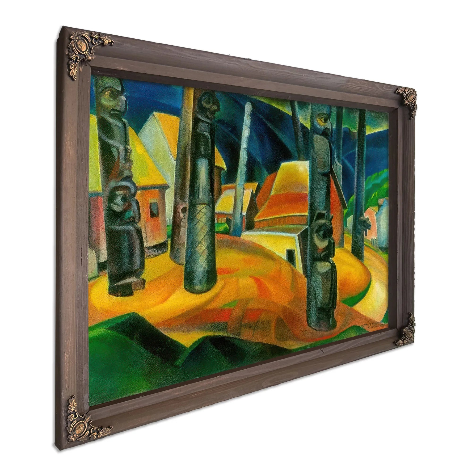 Kisplax Village By Emily Carr Fine Art Print