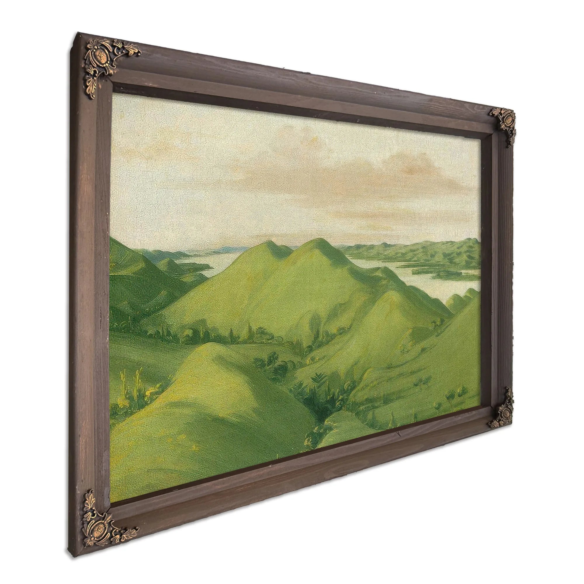 Beautiful Grassy Bluffs, 110 Miles Above St. Louis By George Catlin Fine Art Print