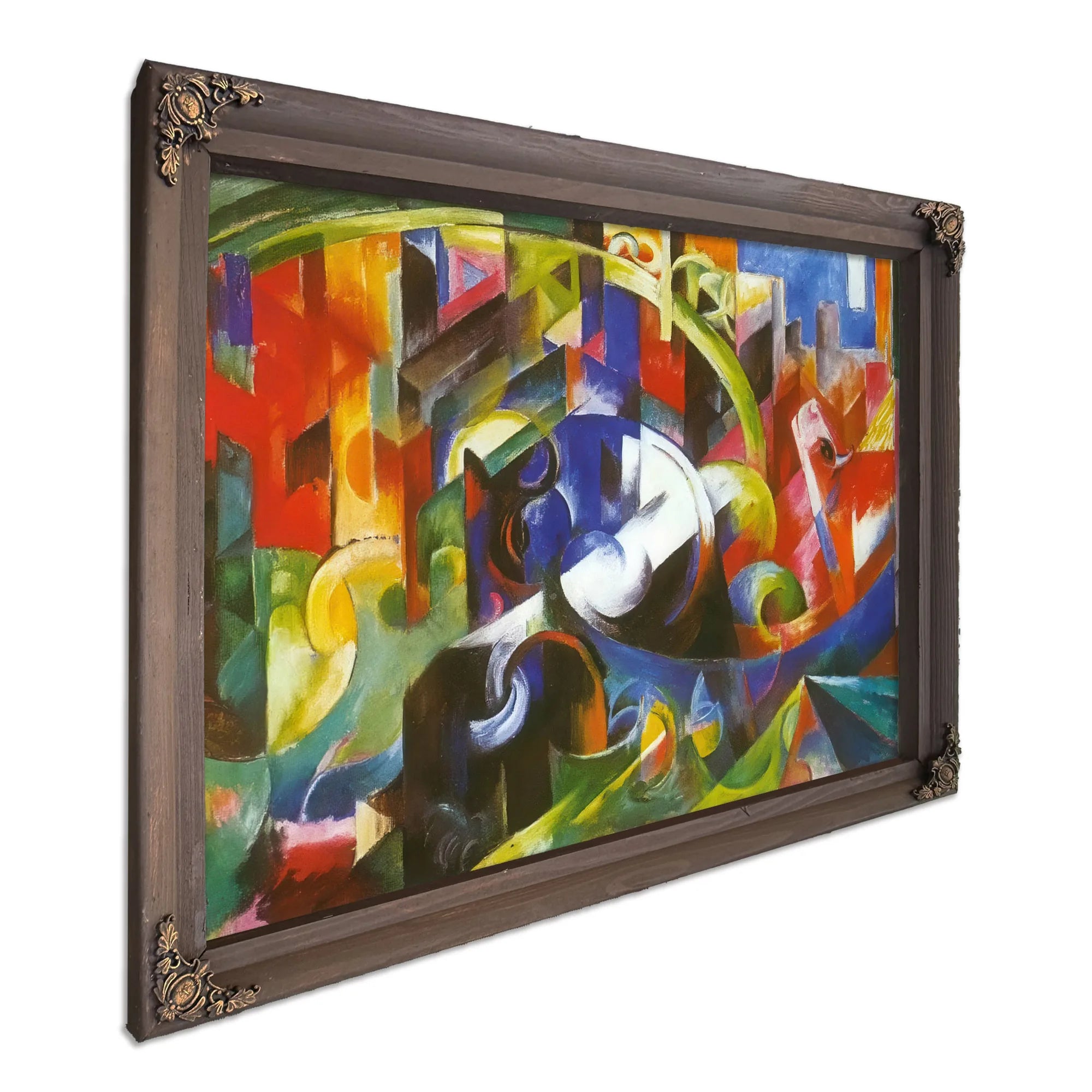 Painting With Cattle By Franz Marc Fine Art Print