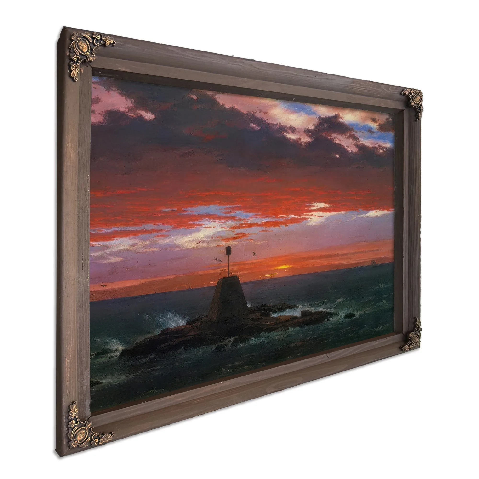 Baacon Off Mount Desert Island By Frederic Edwin Church Fine Art Print