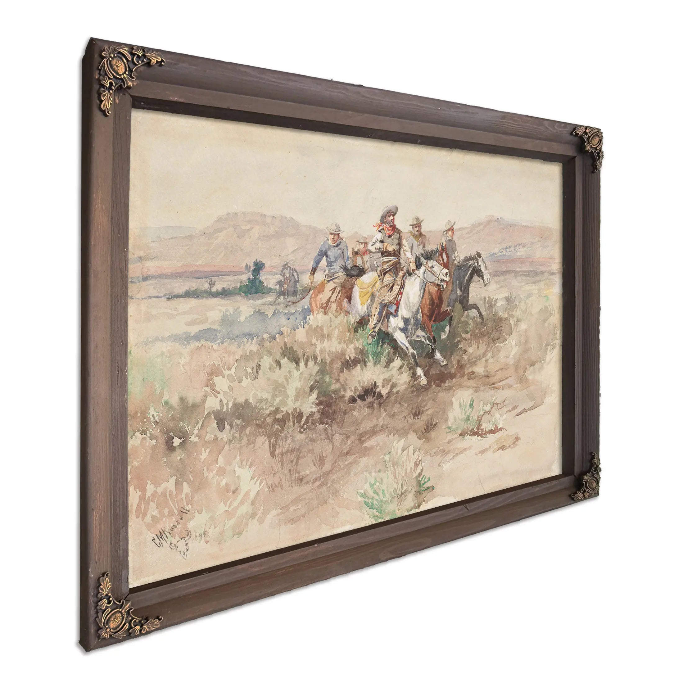The Posse by Charles Marion Russell