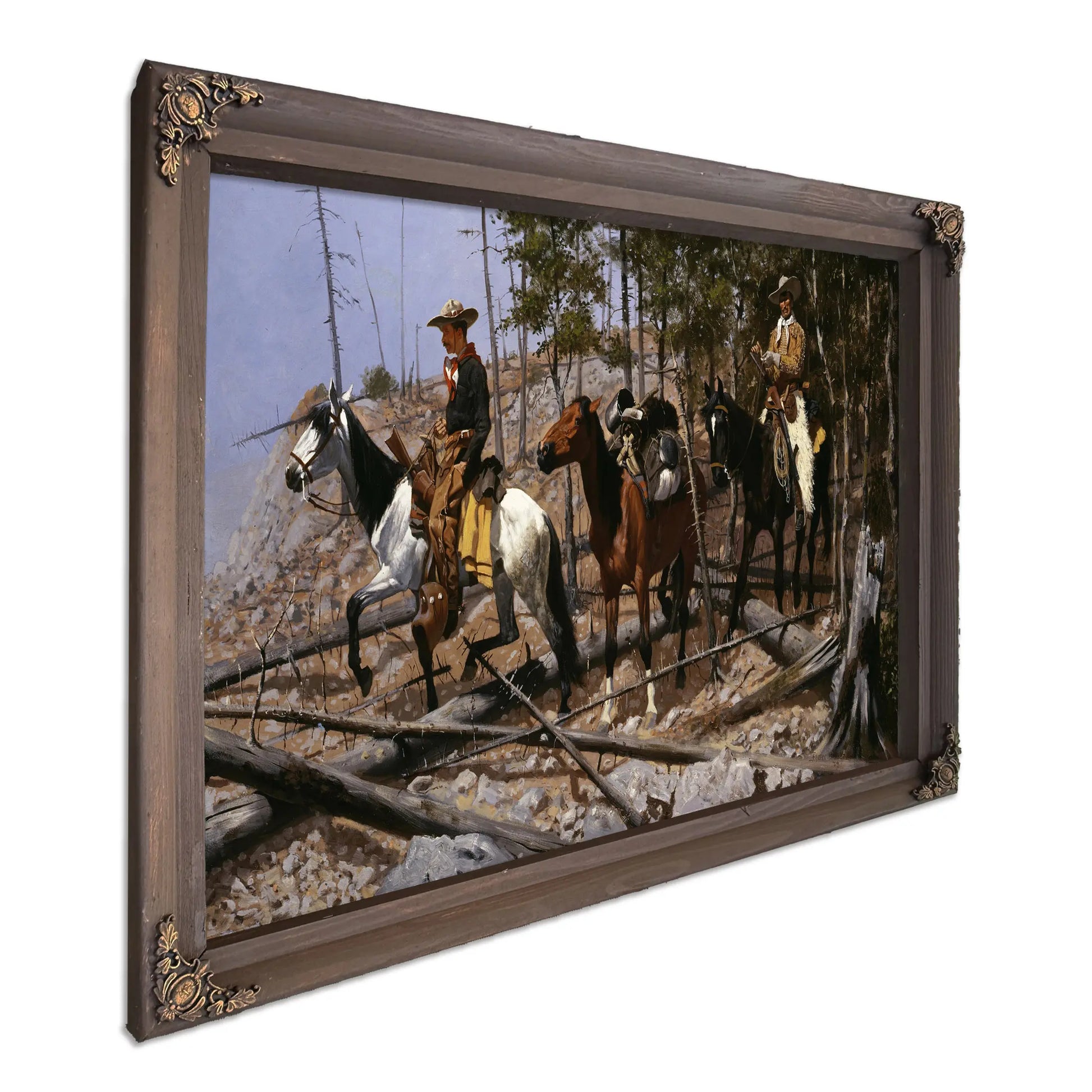 Prospecting For Cattle Range by Frederic Remington