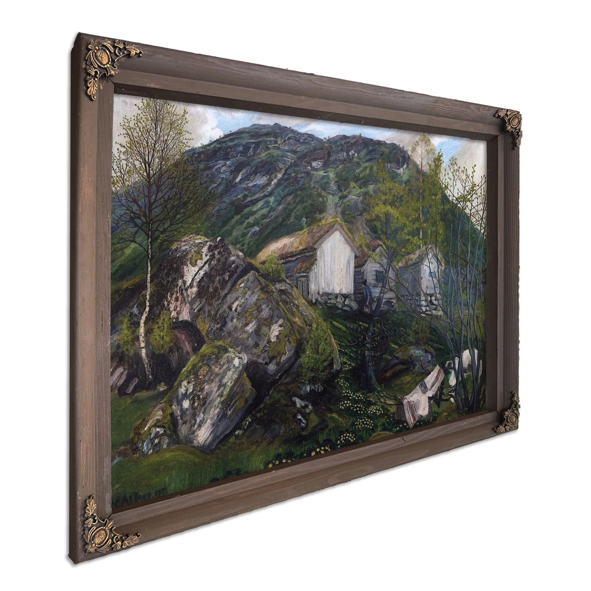 Spring Atmosphere Of An Old Cotter's Farm By Nicolai Astrup Fine Art Print