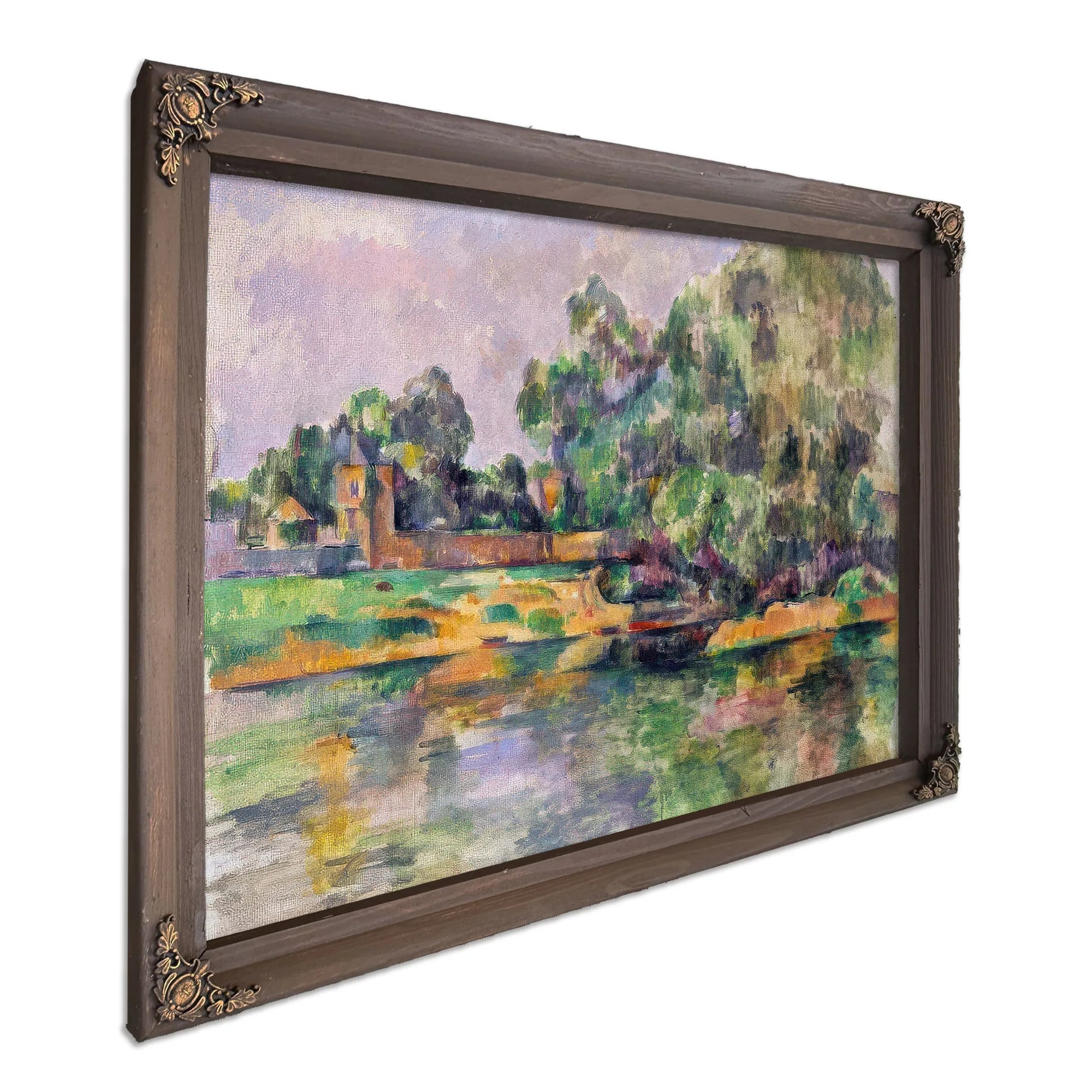 Riverbank By Paul Cezanne Fine Art Print