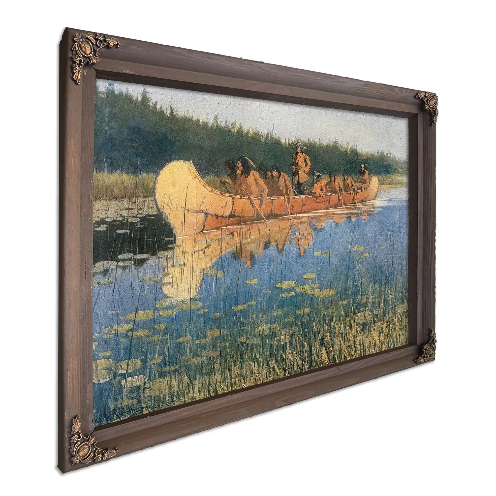 Radisson And Groseilliers Aka Exploring The Lakes By Frederic Remington Fine Art Print