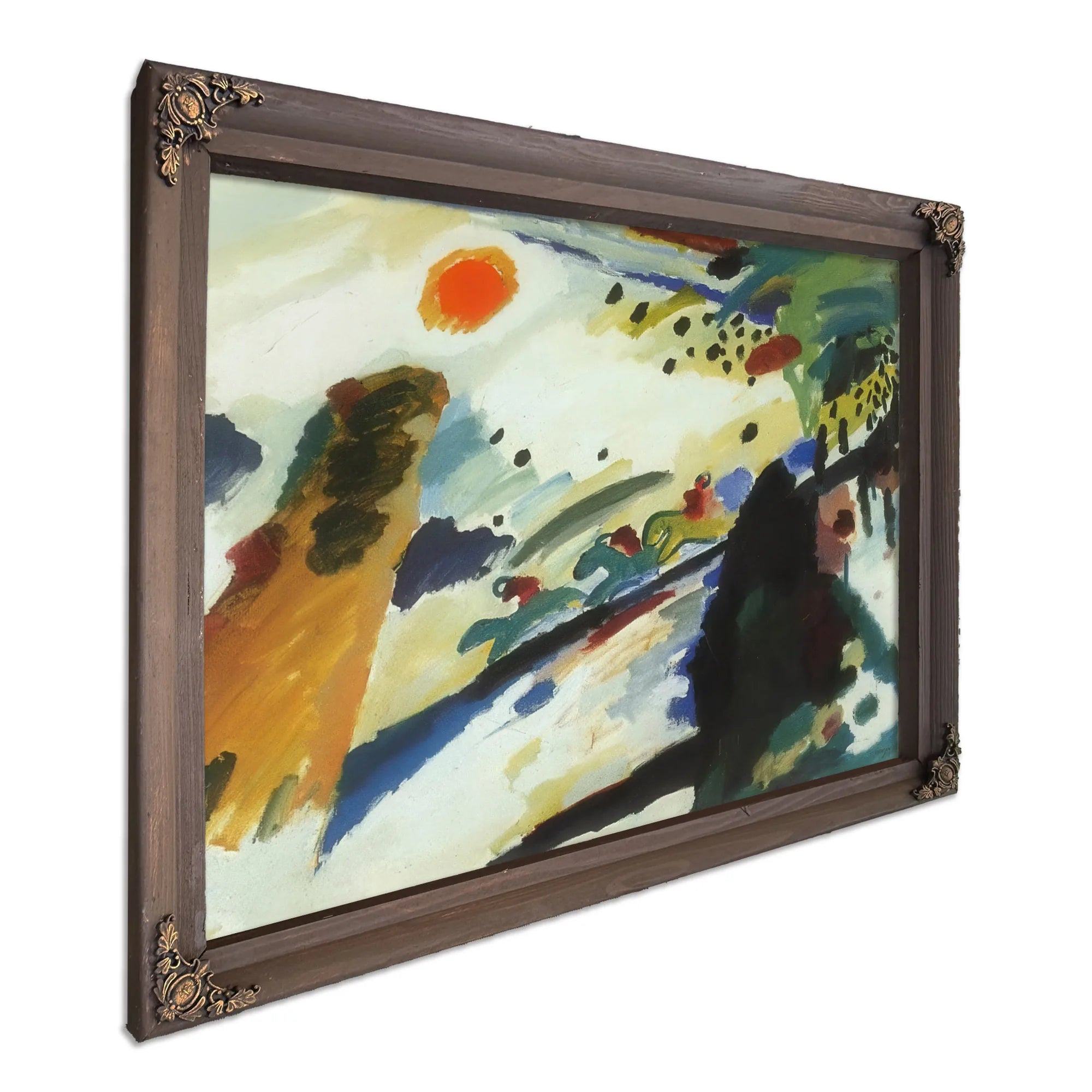 Romantic Landscape 1911 By Wassily Kandinsky Fine Art Print