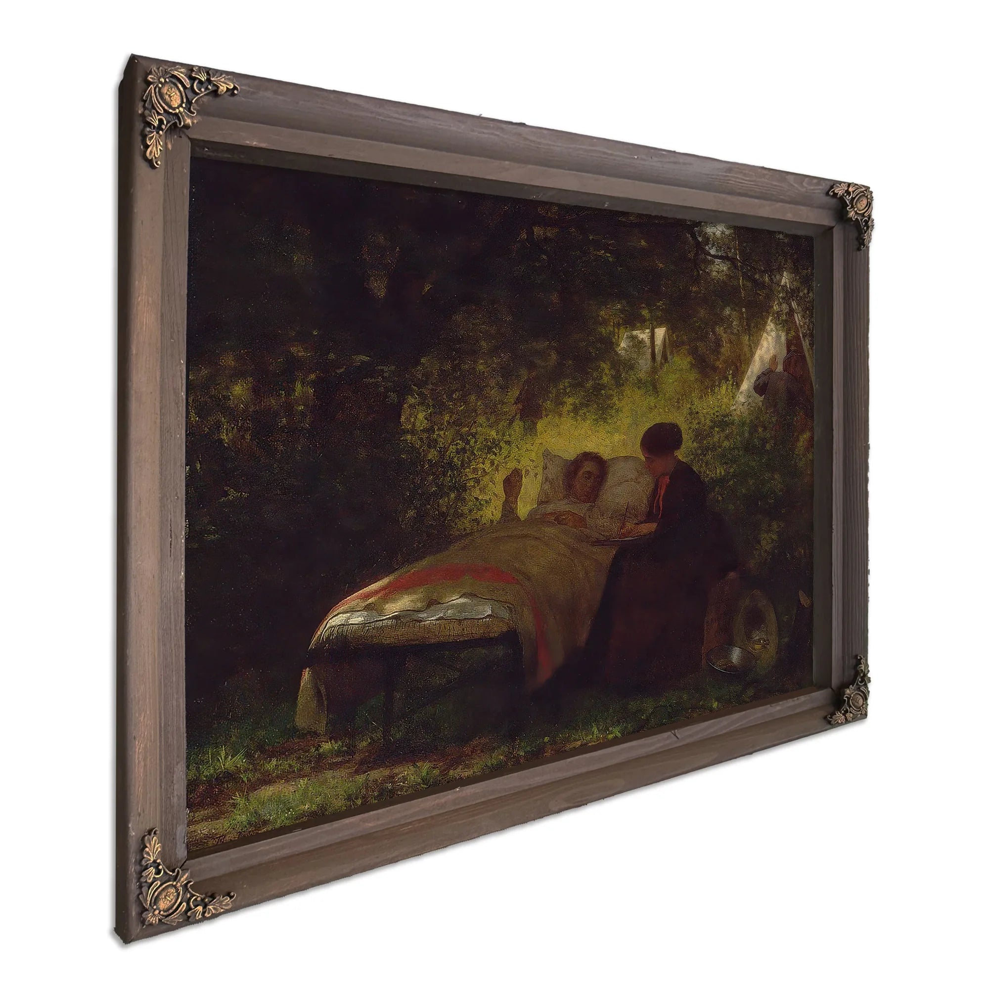 The Field Hospital By Eastman Johnson Fine Art Print