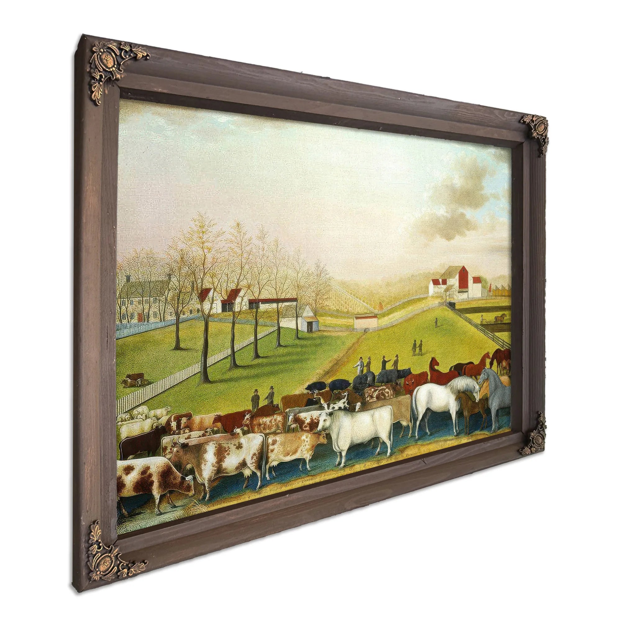 The Cornell Farm 1848 By Edward Hicks Fine Art Print