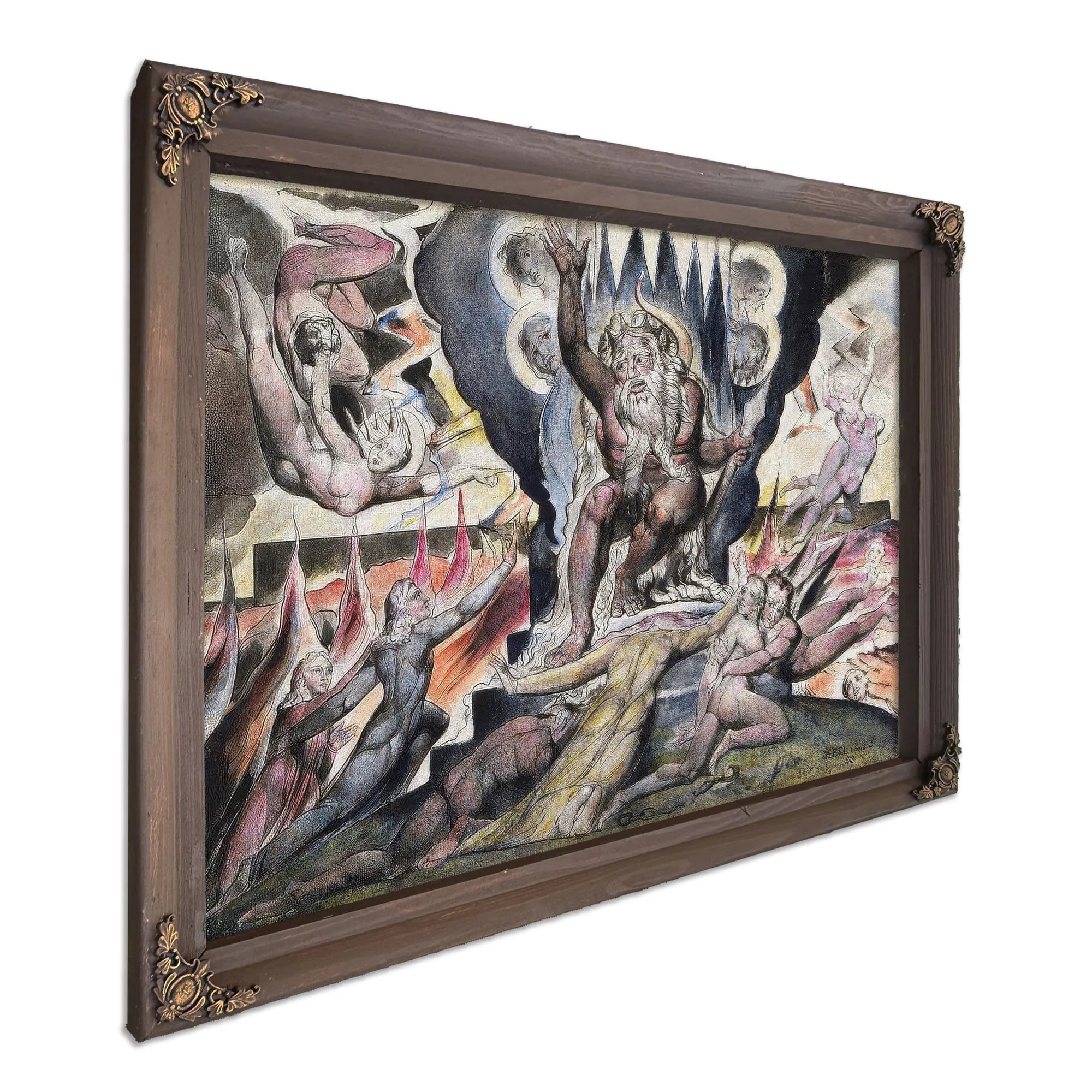 Minos 1824 1827 37 3X52 8Cm National Gallery Of Victoria By William Blake Fine Art Print