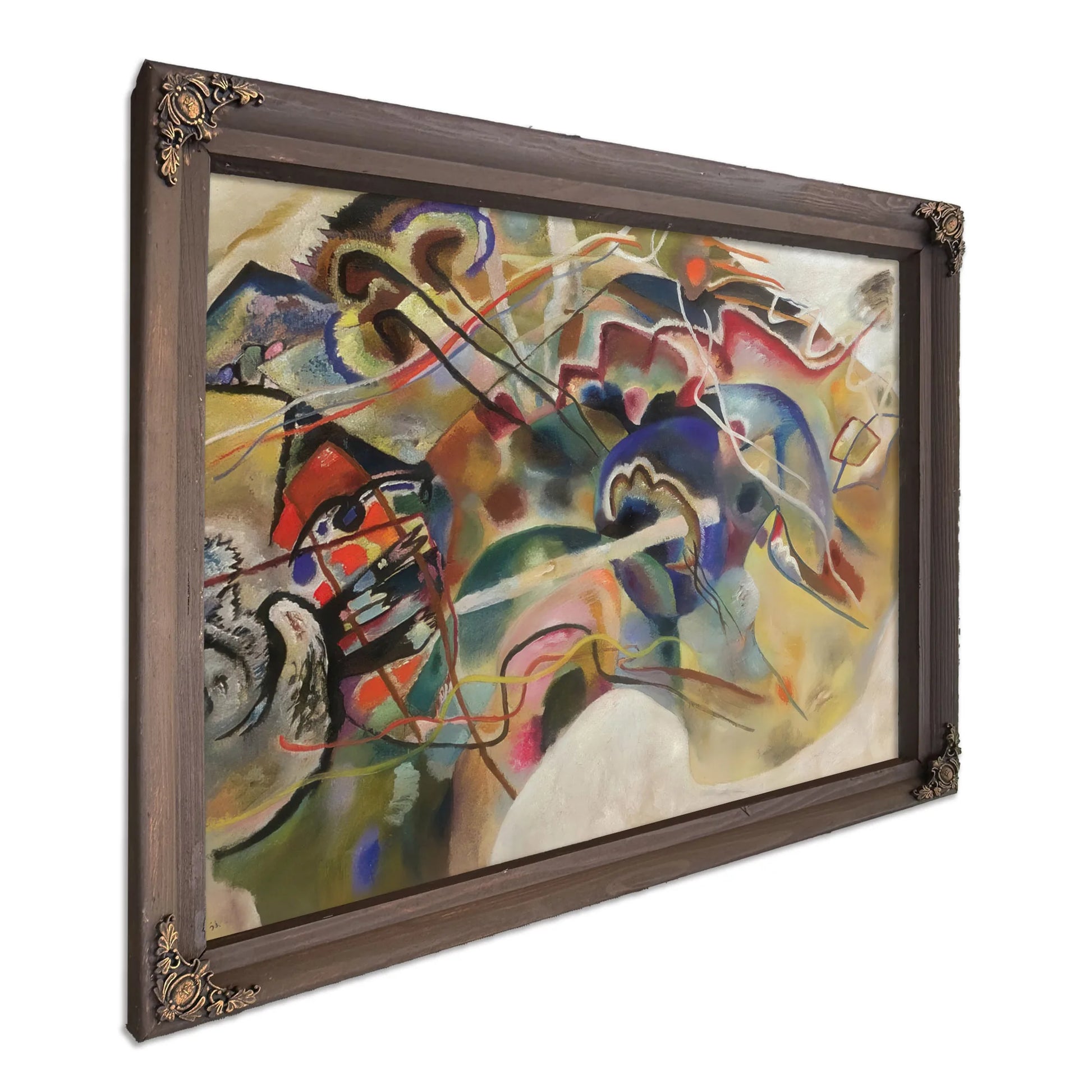 Picture With White Border 1913 By Wassily Kandinsky Fine Art Print