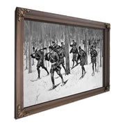 The March Of Rogers Rangers Litho by Frederic Remington