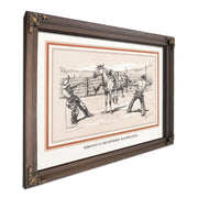 Bronco Busters Saddling by Frederic Remington