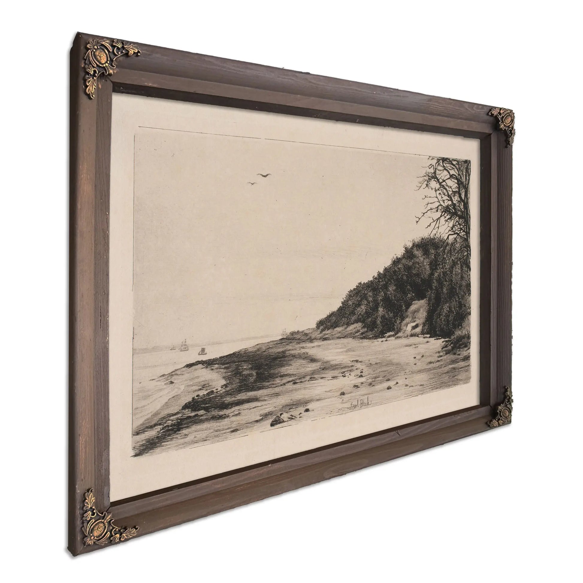 Skraenten Ved Havet by Carl Bloch