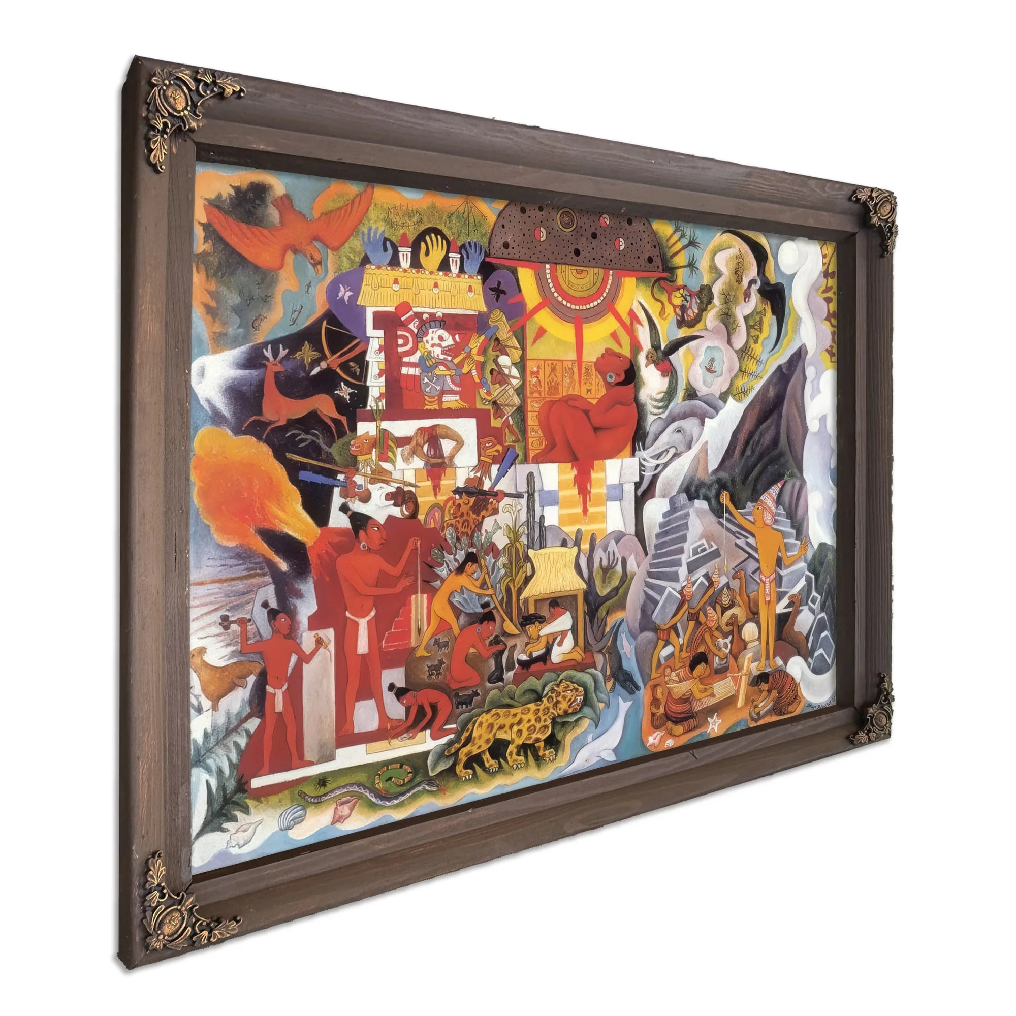 Pre Hispanic America By Diego Rivera Fine Art Print