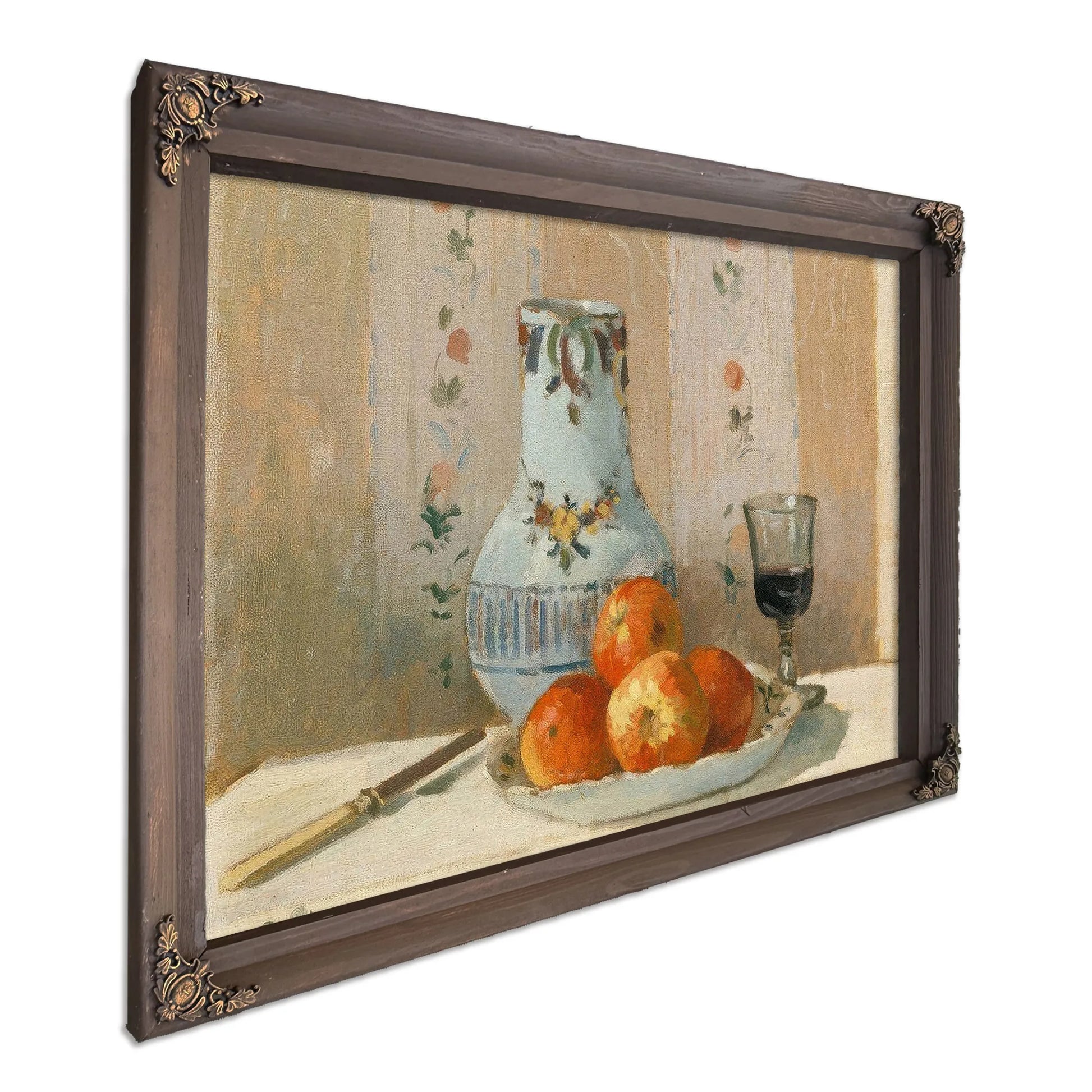 Still Life With Apples And Pitcher 1872 By Camille Pissarro Fine Art Print