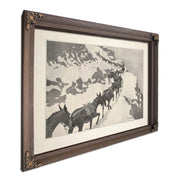 An Ore Train Going Into The Silver Mines Colorado by Frederic Remington