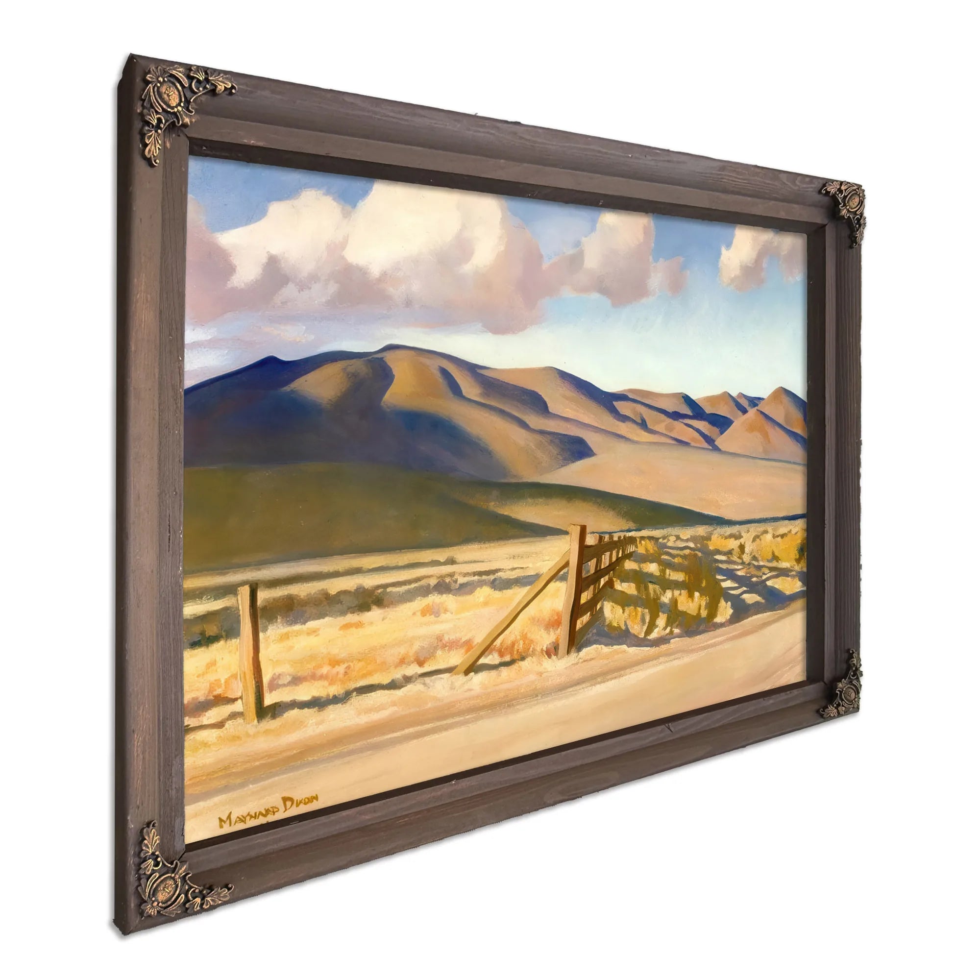Old Corrals By Maynard Dixon Fine Art Print