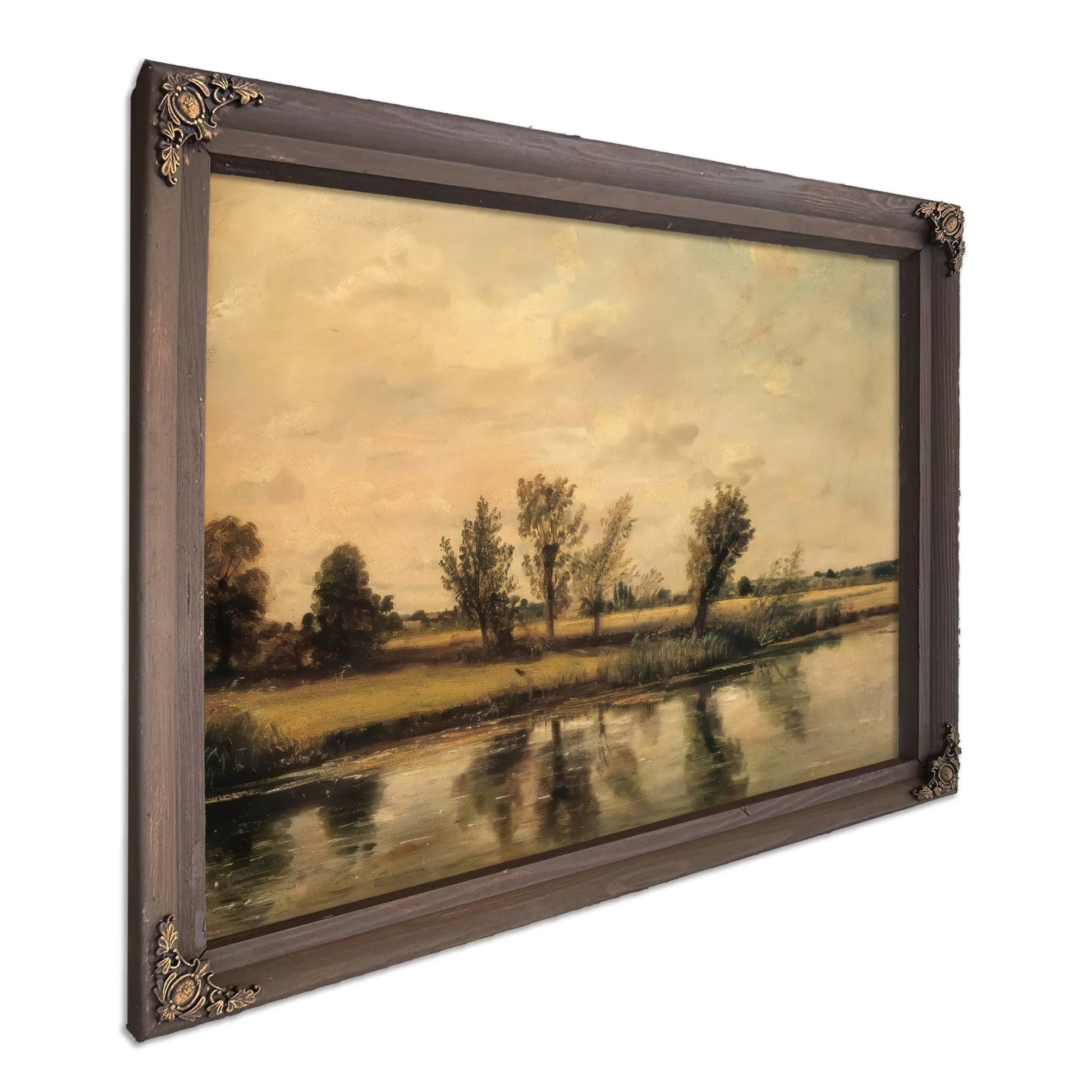 Landscape A Study ( Water Meadows Near Salisbury) By John Constable Fine Art Print